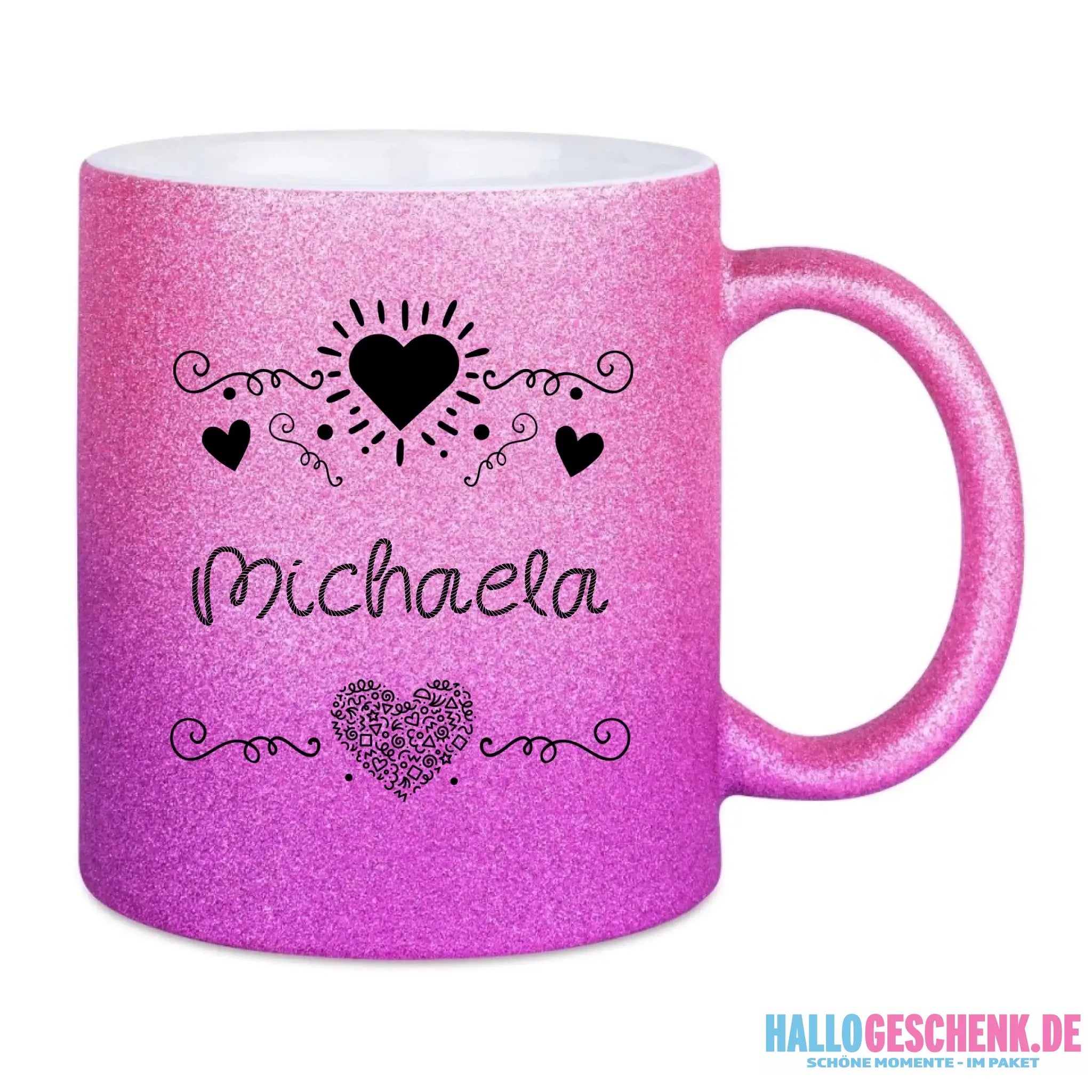 Glitzertassen in diversen Farben: Love 2 Design • Tasse • personalisiert