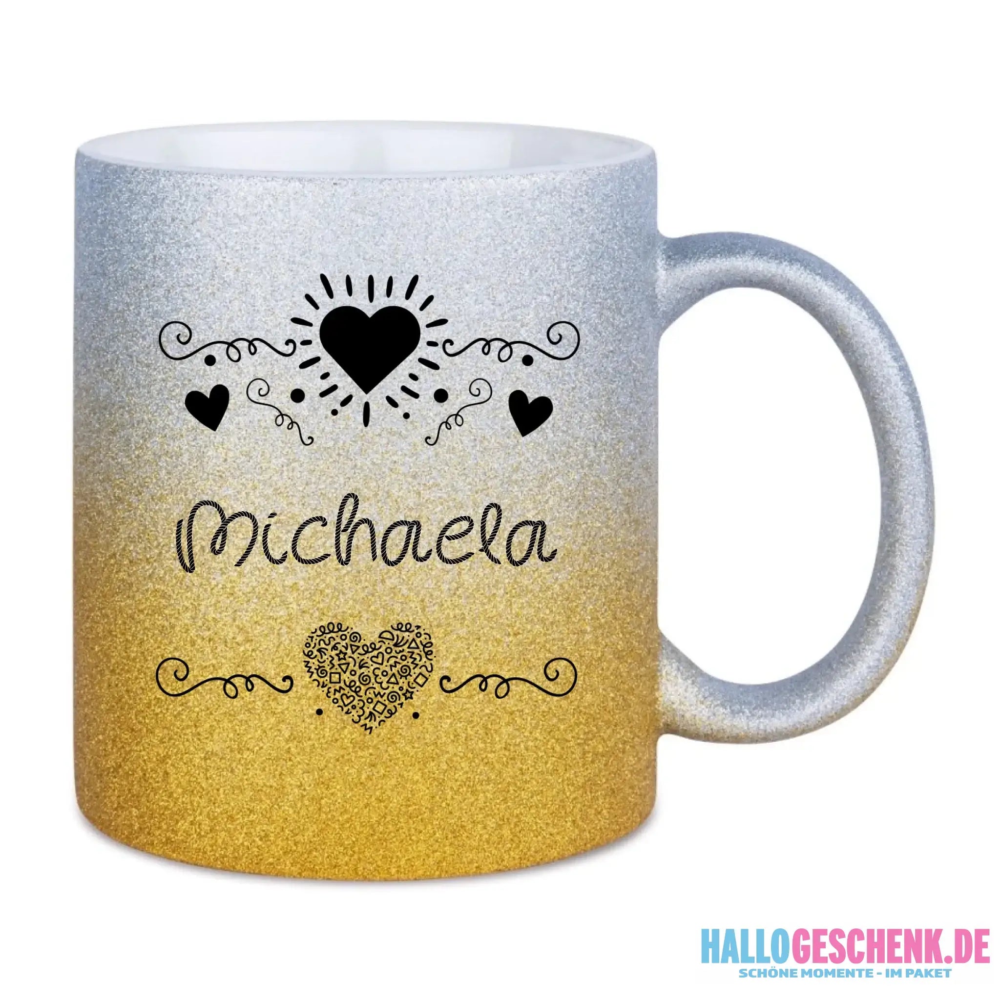 Glitzertassen in diversen Farben: Love 2 Design • Tasse • personalisiert