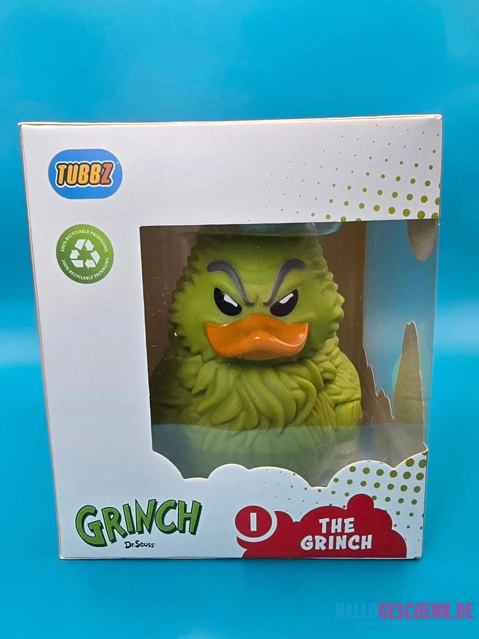 Grinch • Dr. Seuss • TUBBZ • Boxed Edition • Sammlerente • Ente • PVC • offizielles Lizenzprodukt