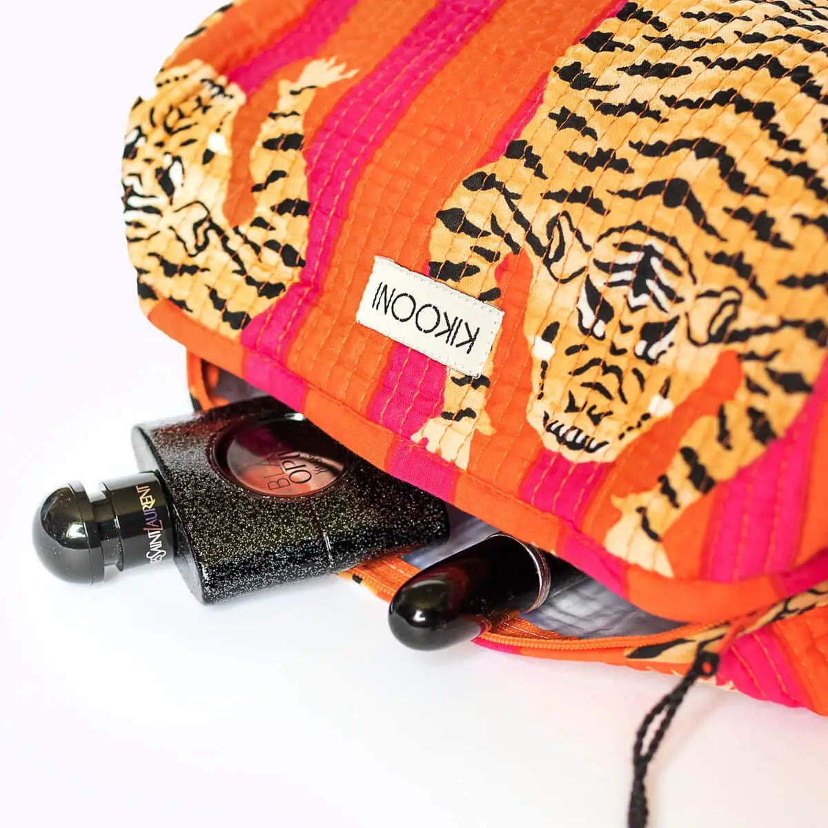 Handgemachte Kosmetiktasche ’Poppy Tiger’ - handgefertigte Taschen