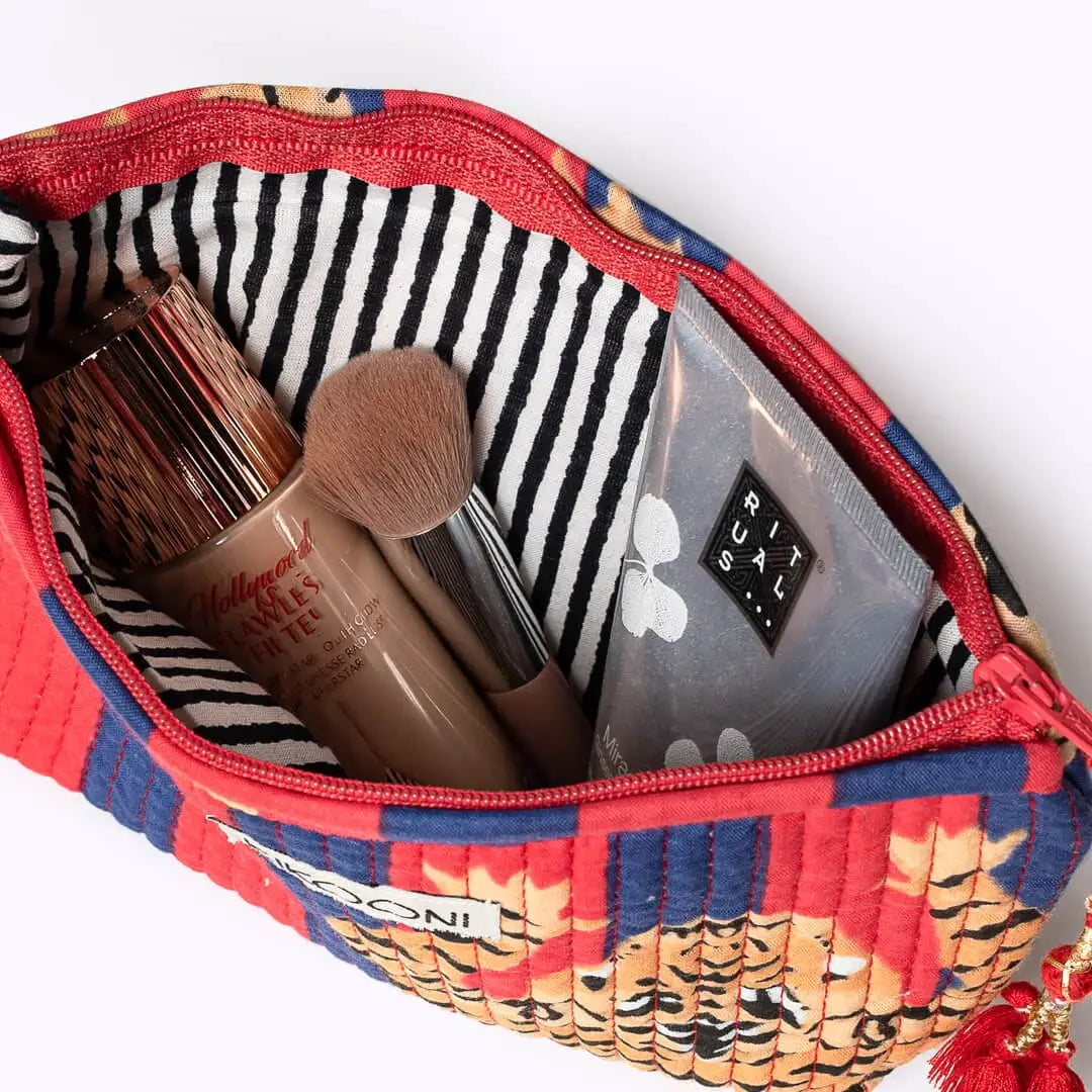 Handgemachte Mini Tasche ’Poppy Tiger Diva’ - handgefertigte Taschen