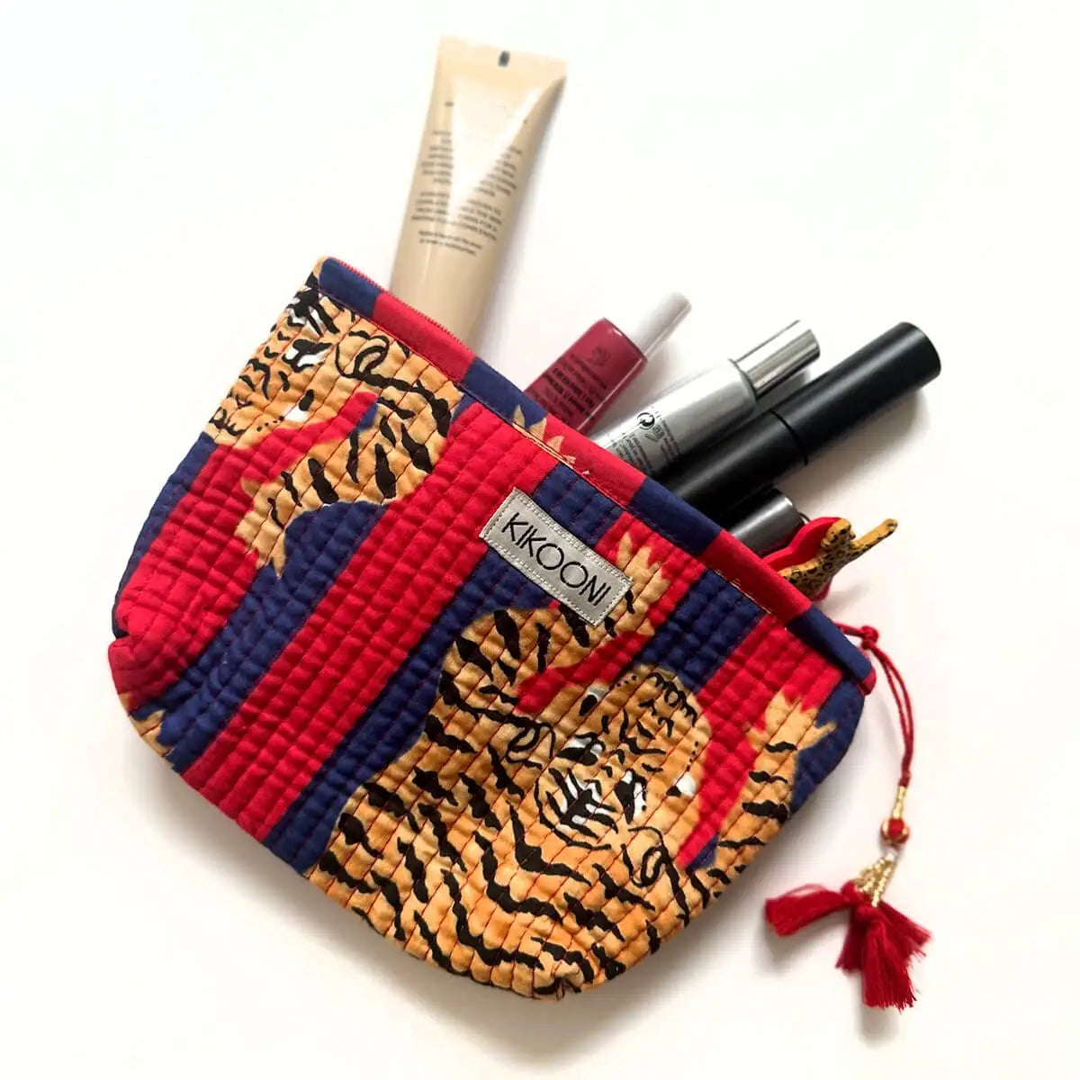 Handgemachte Mini Tasche ’Poppy Tiger Diva’ - handgefertigte Taschen