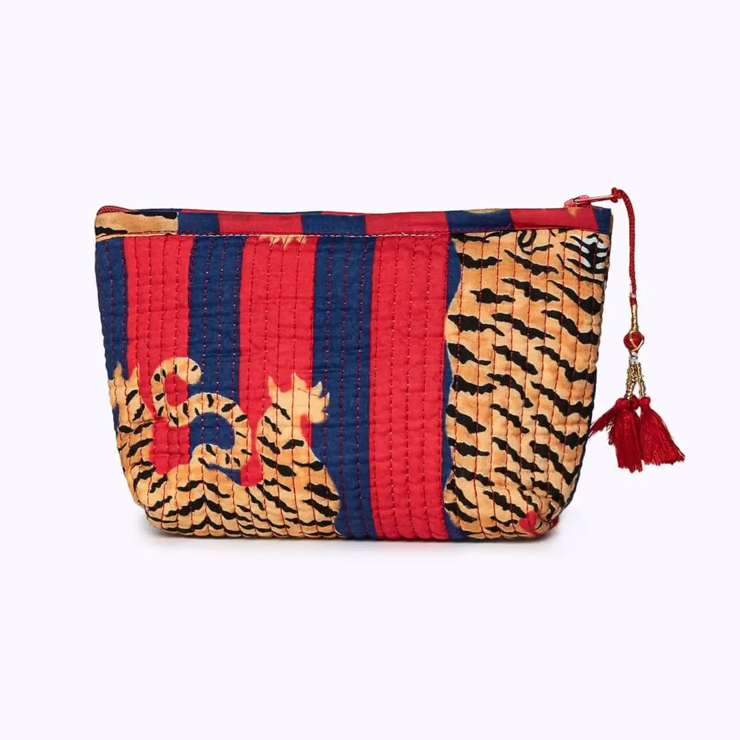 Handgemachte Mini Tasche ’Poppy Tiger Diva’ - handgefertigte Taschen
