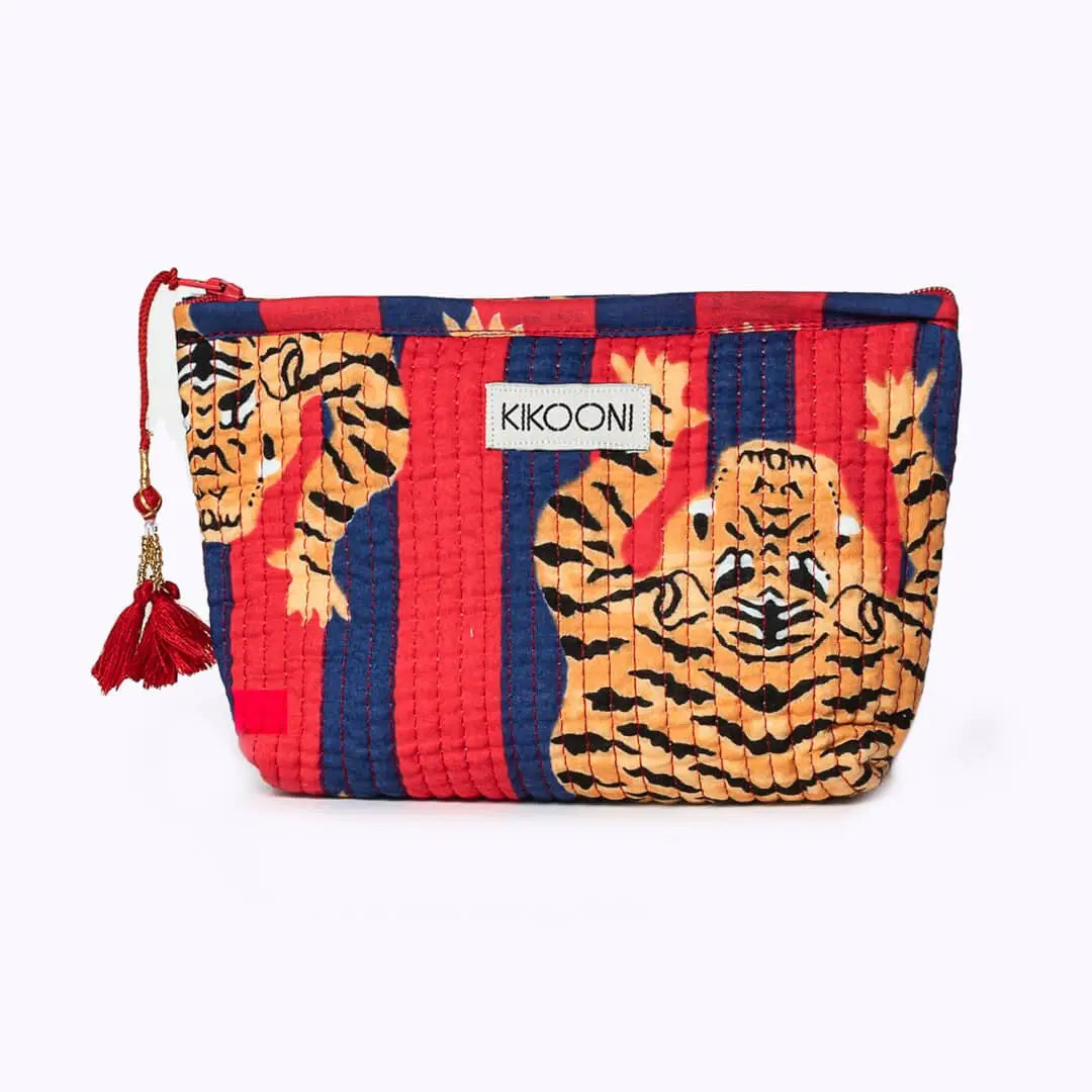 Handgemachte Mini Tasche ’Poppy Tiger Diva’ - handgefertigte Taschen