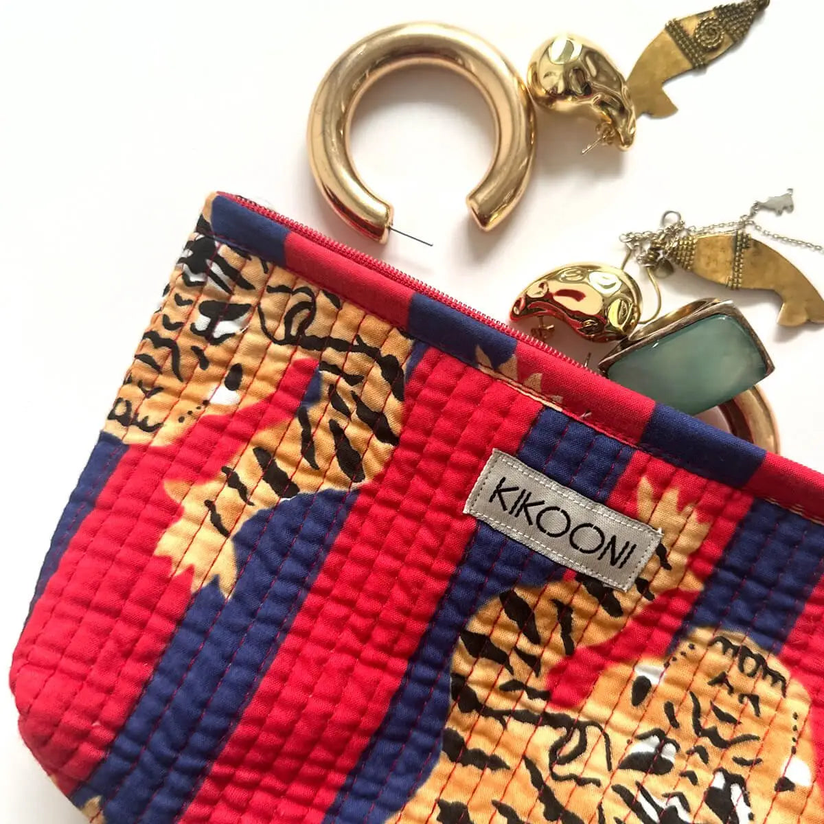 Handgemachte Mini Tasche ’Poppy Tiger Diva’ - handgefertigte Taschen