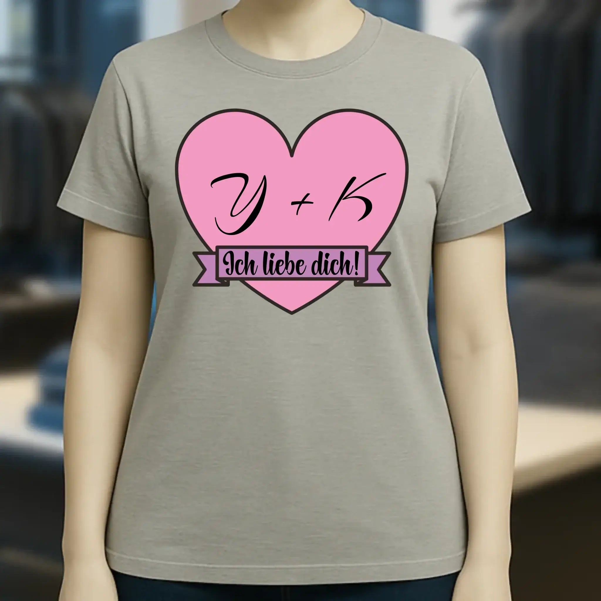 Herz mit Botschaft • Ladies Premium T-Shirt XS-2XL aus Bio-Baumwolle für Damen • Exklusivdesign • personalisiert
