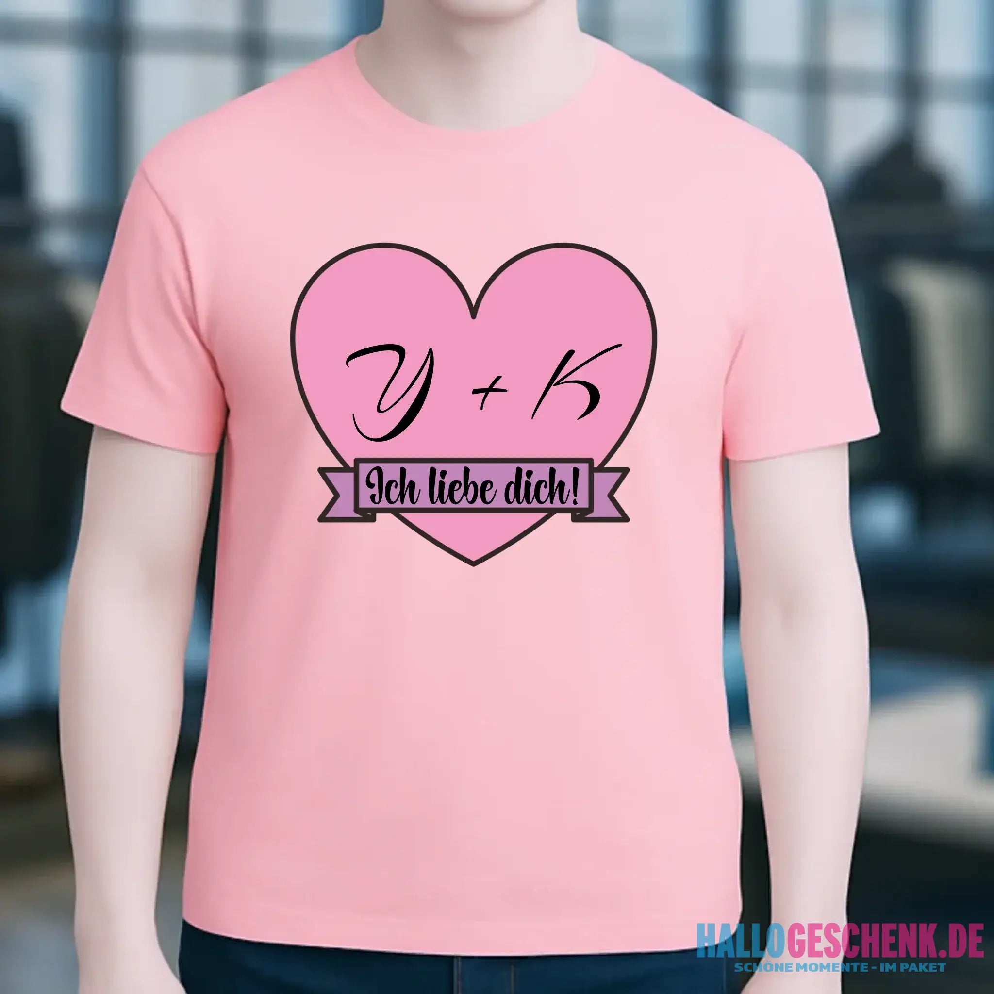 Herz mit Botschaft • Unisex Premium T-Shirt XS-5XL aus Bio-Baumwolle für Damen & Herren • Exklusivdesign • personalisiert