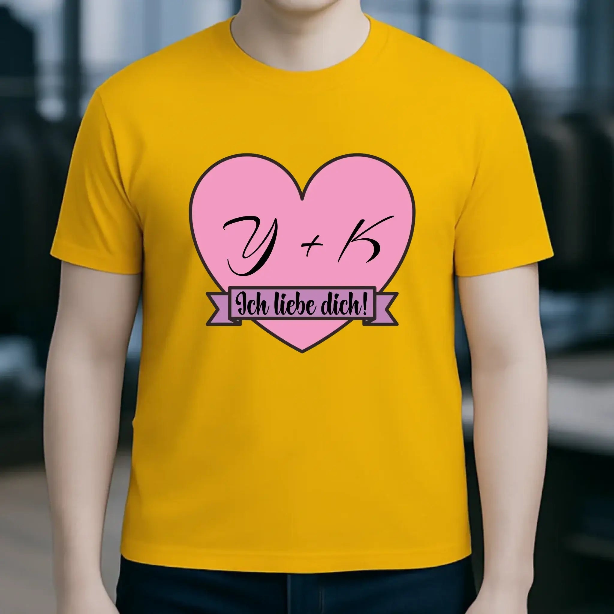 Herz mit Botschaft • Unisex Premium T-Shirt XS-5XL aus Bio-Baumwolle für Damen & Herren • Exklusivdesign • personalisiert