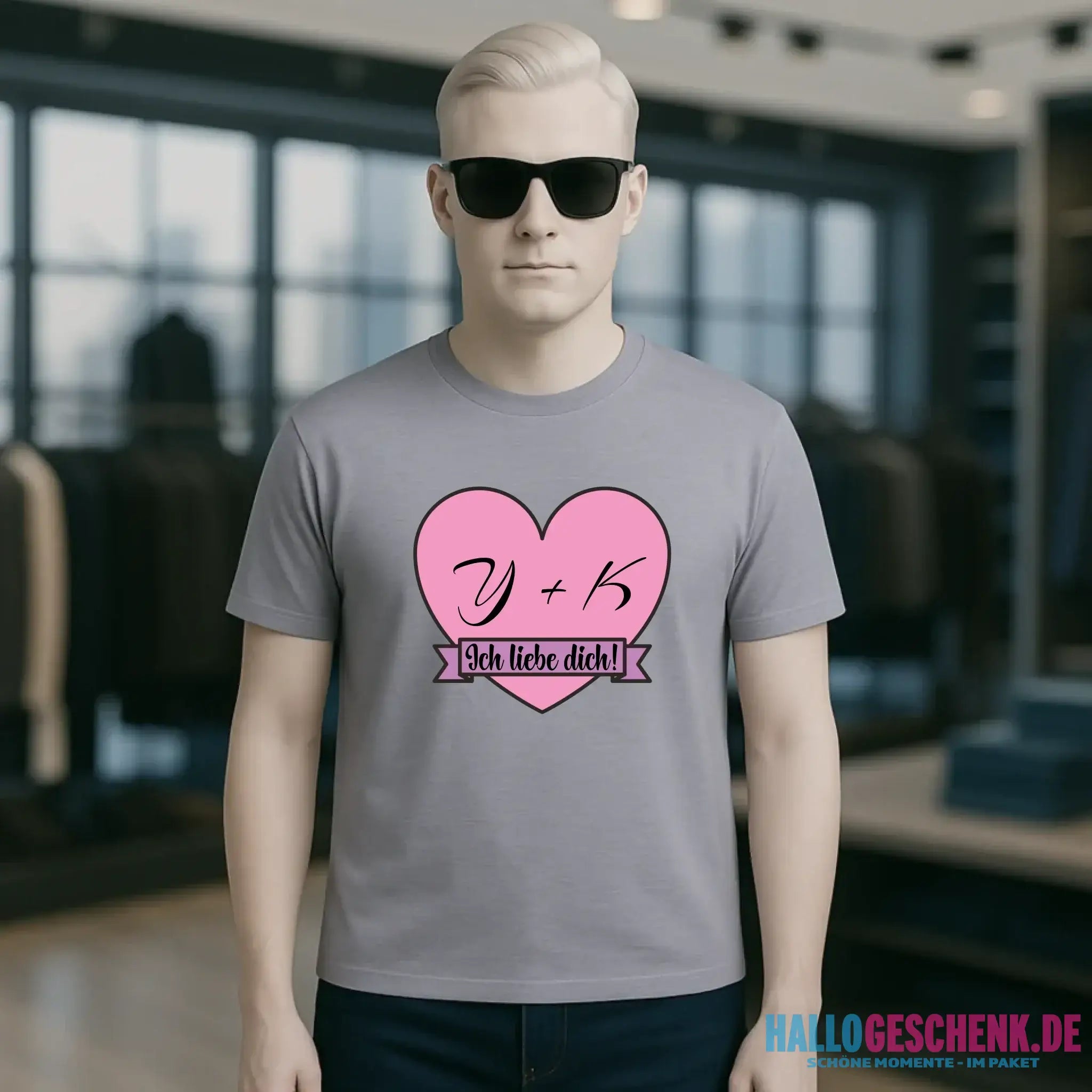 Herz mit Botschaft • Unisex Premium T-Shirt XS-5XL aus Bio-Baumwolle für Damen & Herren • Exklusivdesign • personalisiert