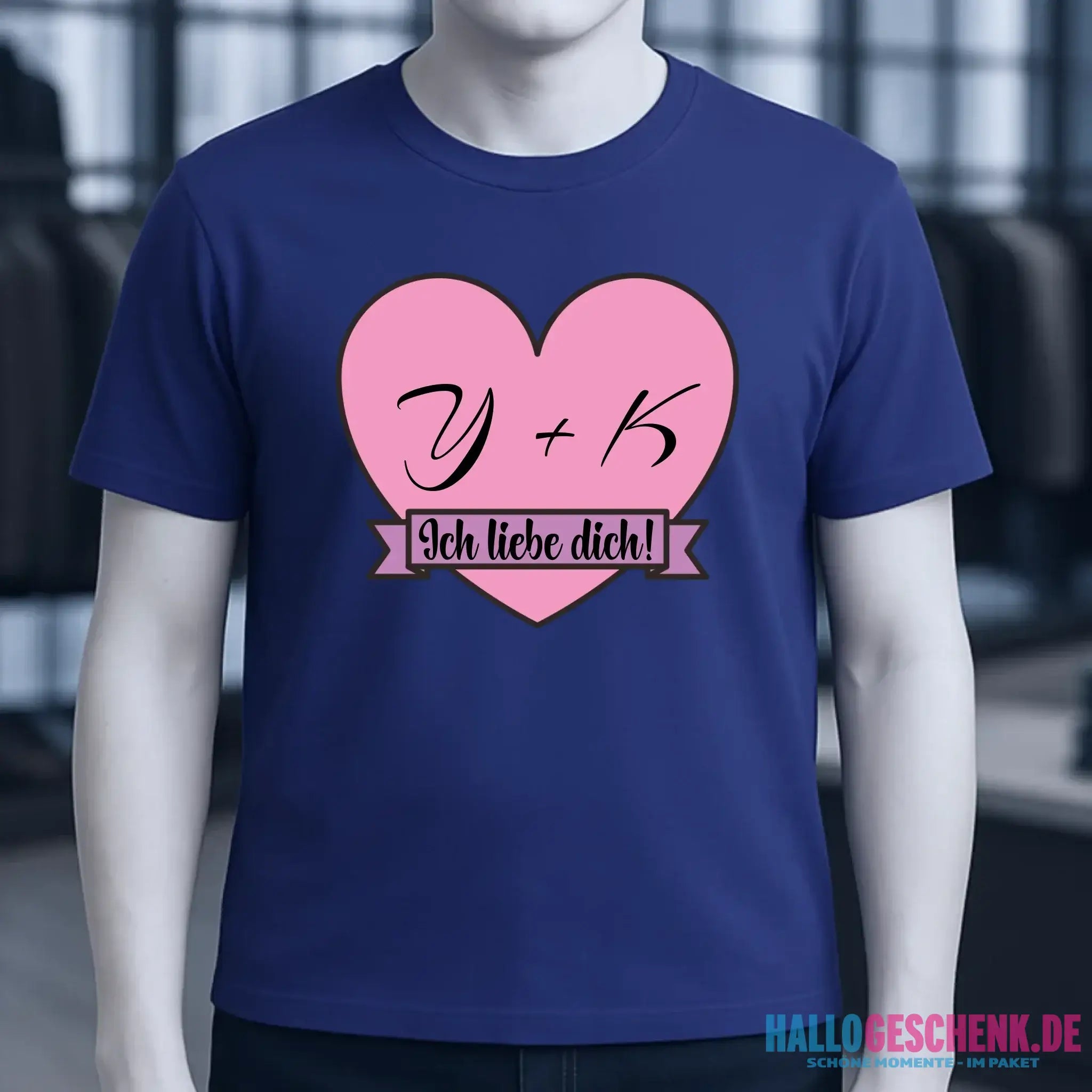 Herz mit Botschaft • Unisex Premium T-Shirt XS-5XL aus Bio-Baumwolle für Damen & Herren • Exklusivdesign • personalisiert