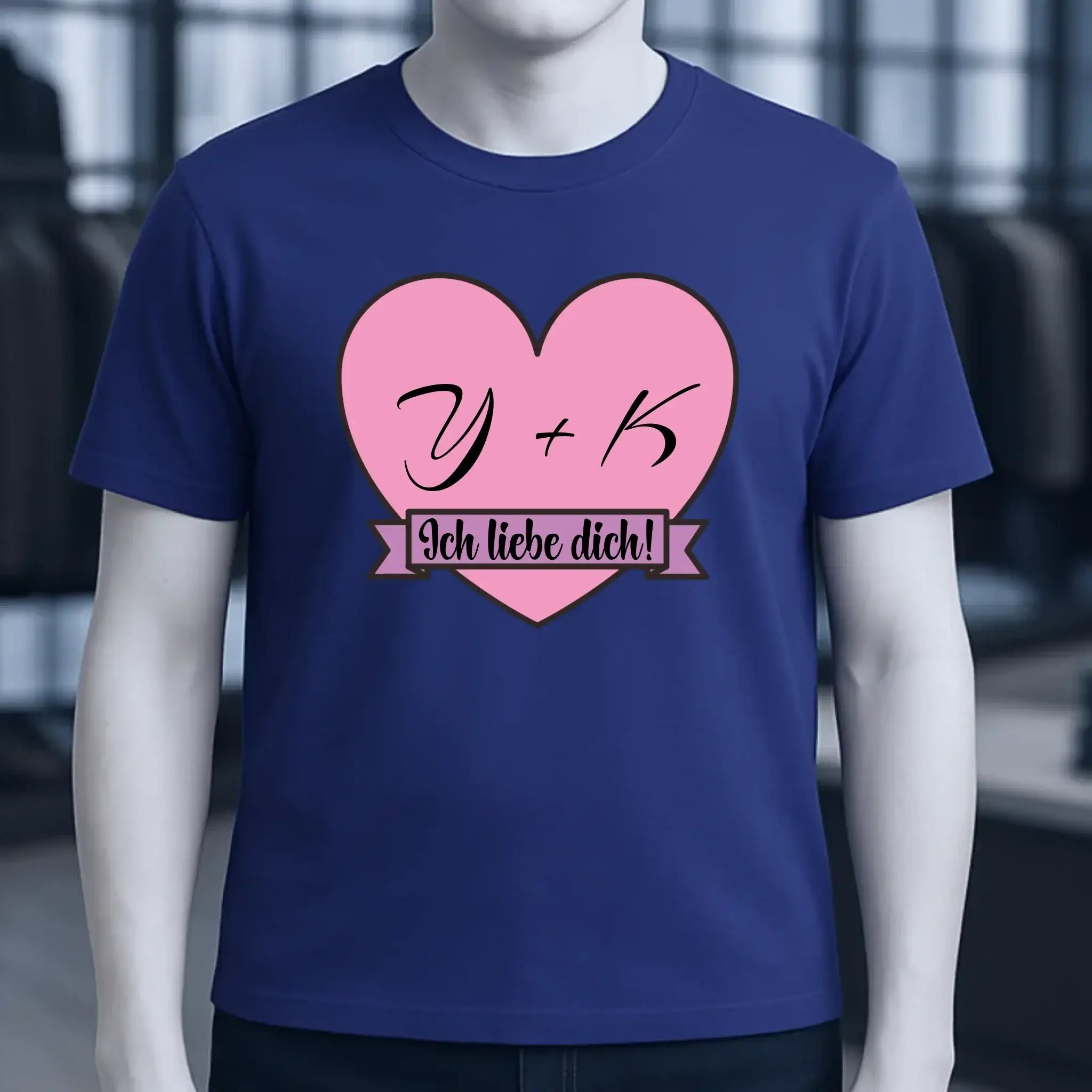 Herz mit Botschaft • Unisex Premium T-Shirt XS-5XL aus Bio-Baumwolle für Damen & Herren • Exklusivdesign • personalisiert