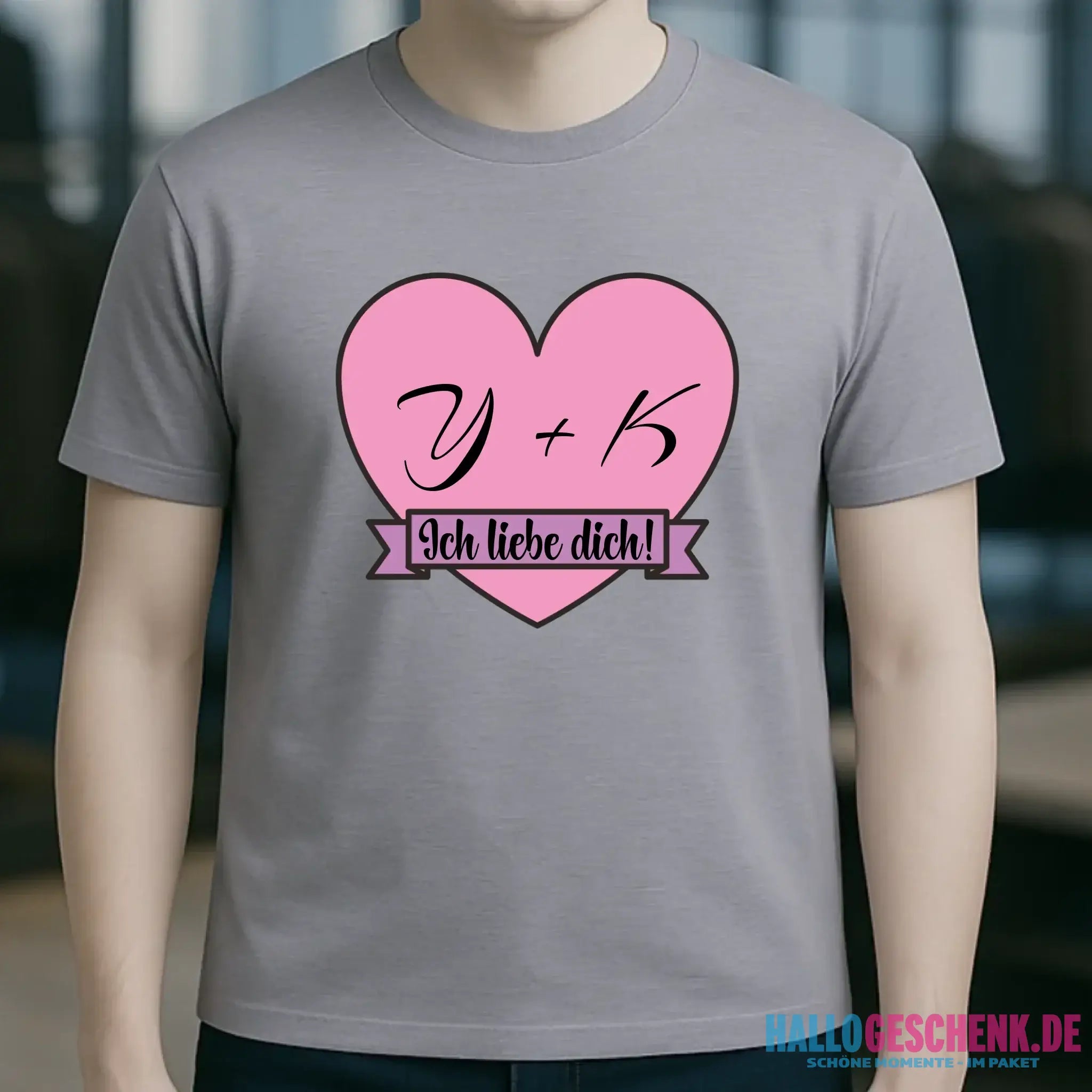 Herz mit Botschaft • Unisex Premium T-Shirt XS-5XL aus Bio-Baumwolle für Damen & Herren • Exklusivdesign • personalisiert