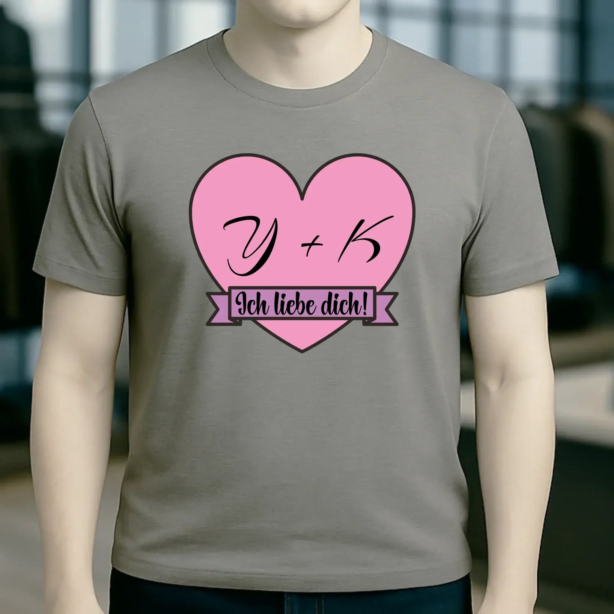 Herz mit Botschaft • Unisex Premium T-Shirt XS-5XL aus Bio-Baumwolle für Damen & Herren • Exklusivdesign • personalisiert