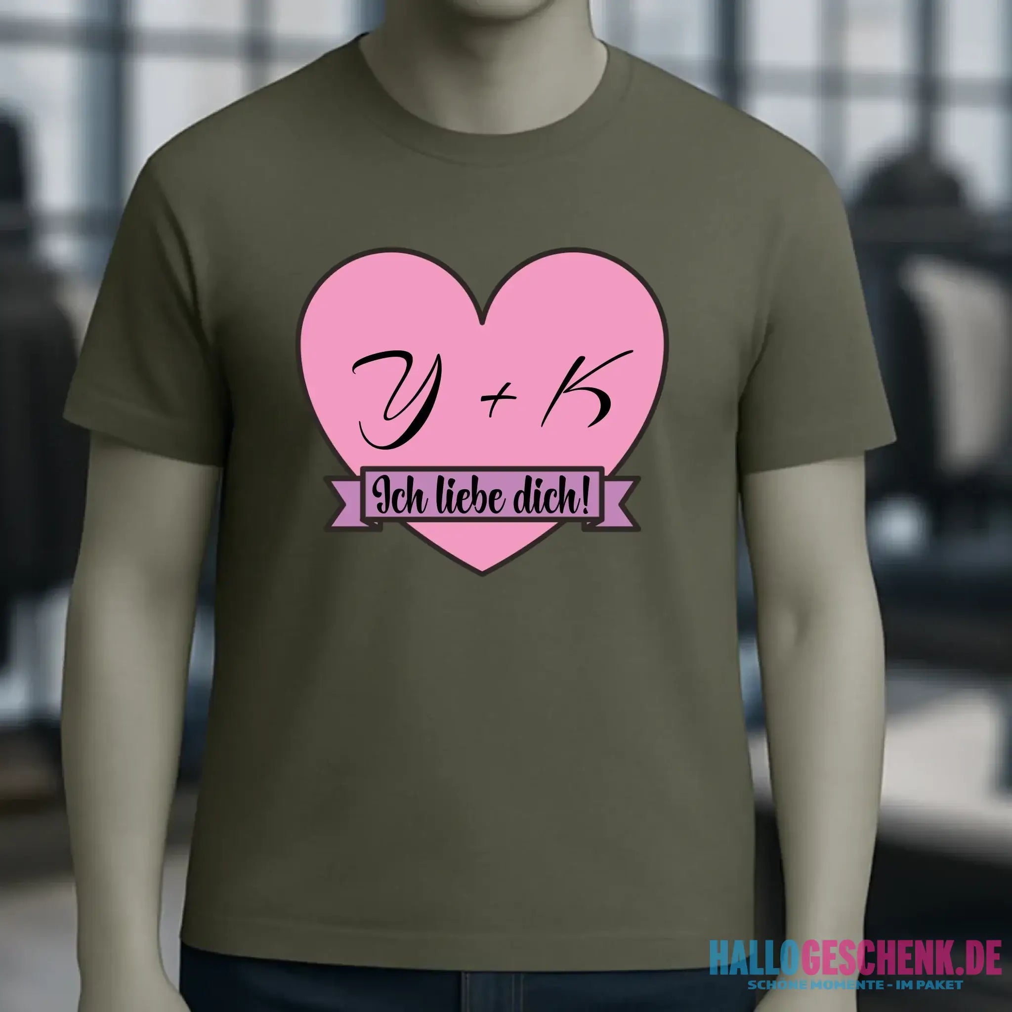 Herz mit Botschaft • Unisex Premium T-Shirt XS-5XL aus Bio-Baumwolle für Damen & Herren • Exklusivdesign • personalisiert