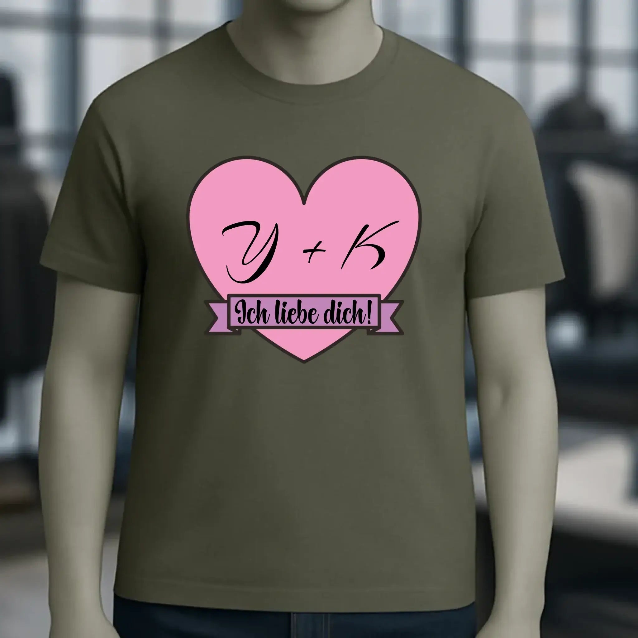 Herz mit Botschaft • Unisex Premium T-Shirt XS-5XL aus Bio-Baumwolle für Damen & Herren • Exklusivdesign • personalisiert