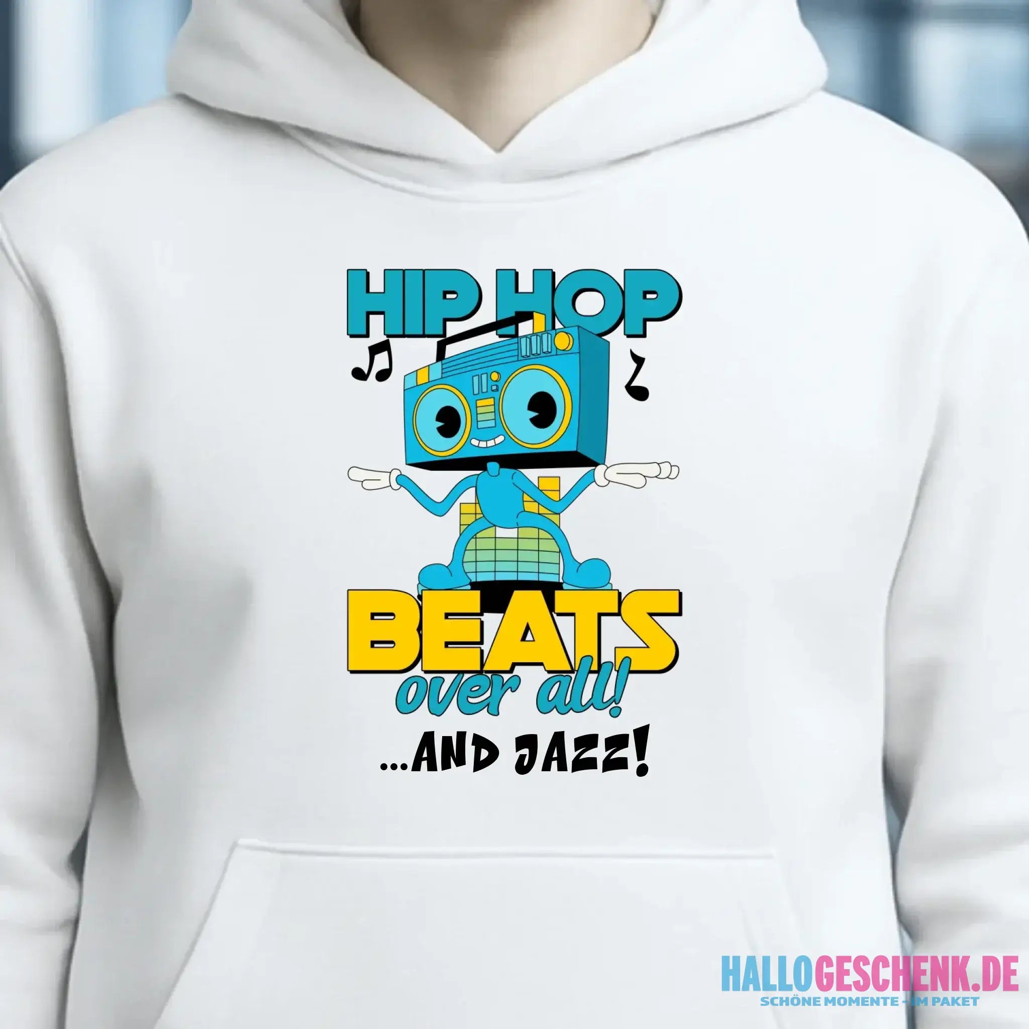 Hip Hop Beats over all • Unisex Premium Hoodie XS-5XL aus Bio-Baumwolle für Damen & Herren • Exklusivdesign • personalisiert