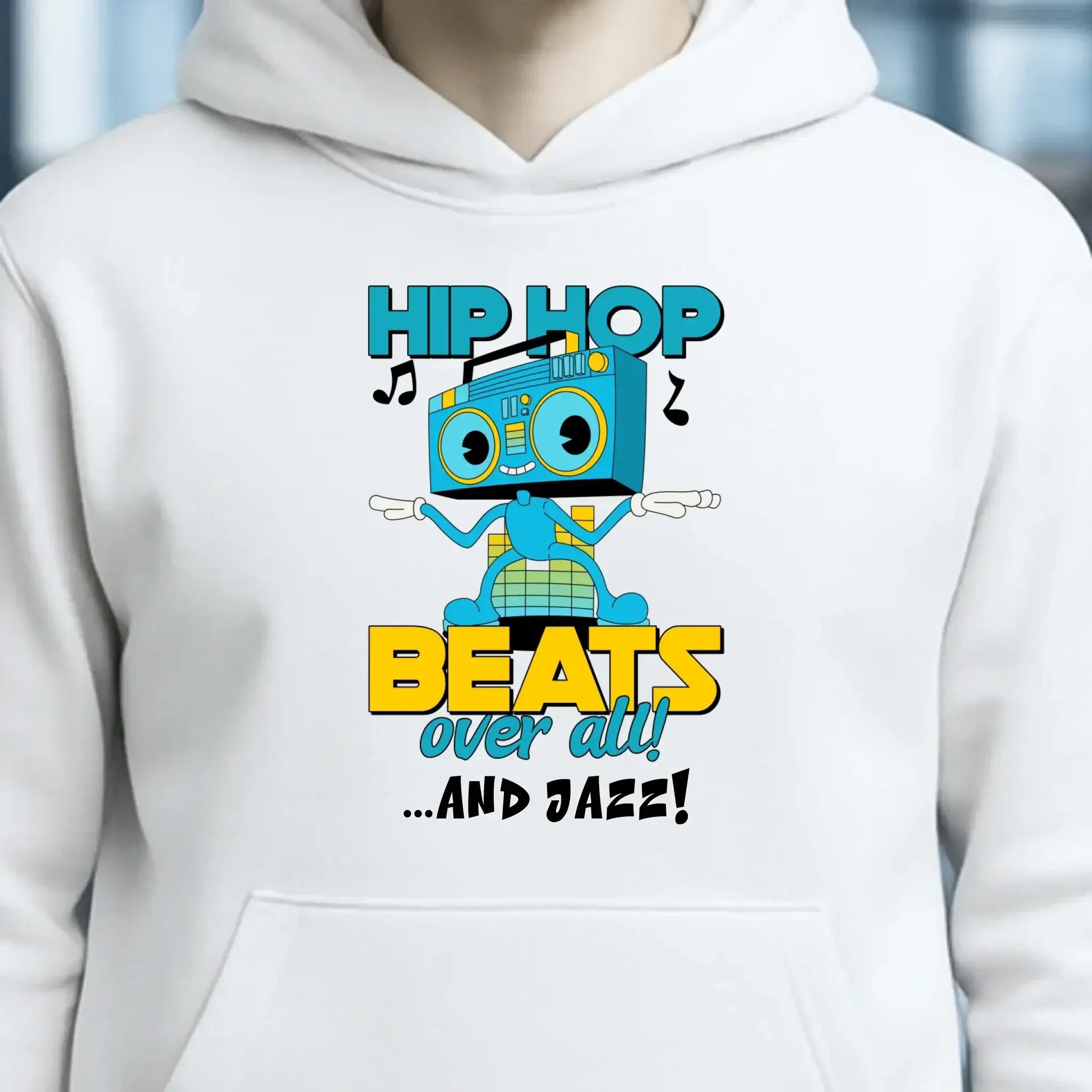 Hip Hop Beats over all • Unisex Premium Hoodie XS-5XL aus Bio-Baumwolle für Damen & Herren • Exklusivdesign • personalisiert