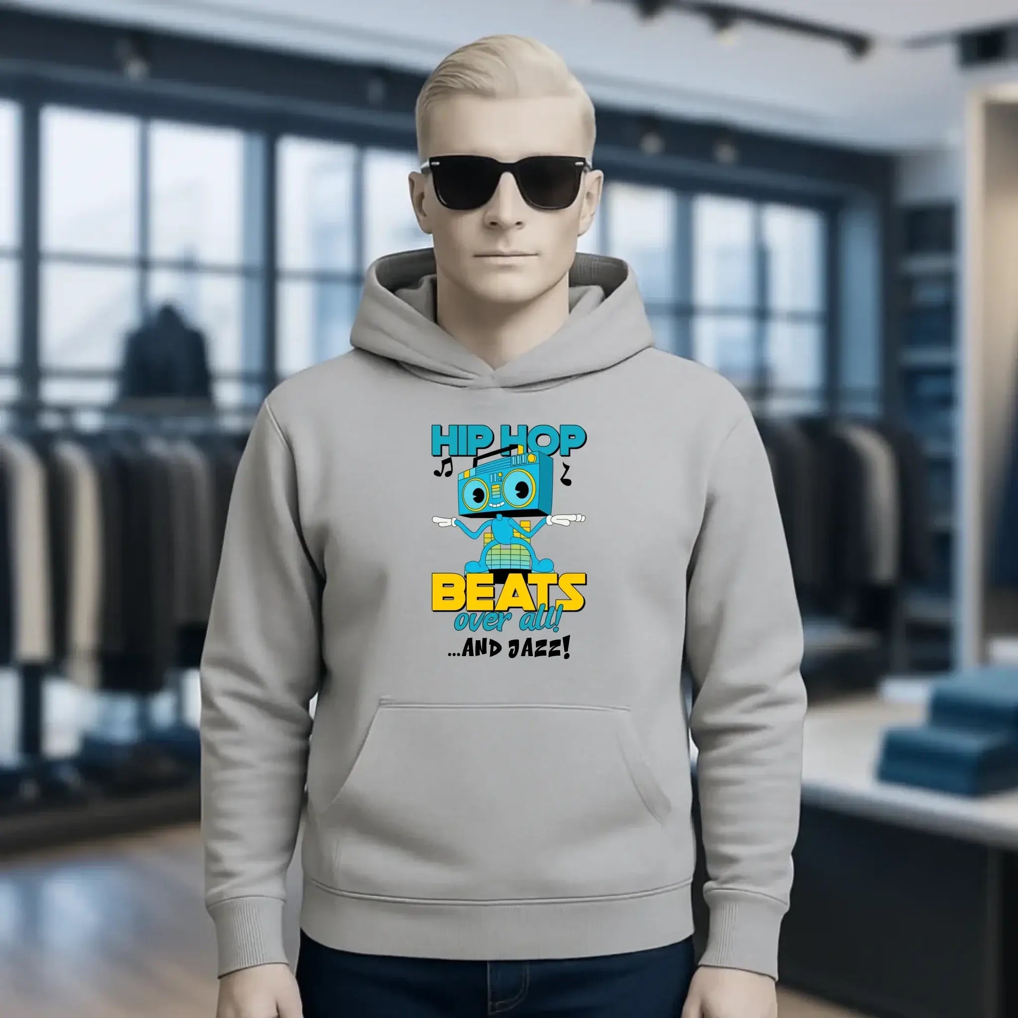 Hip Hop Beats over all • Unisex Premium Hoodie XS-5XL aus Bio-Baumwolle für Damen & Herren • Exklusivdesign • personalisiert