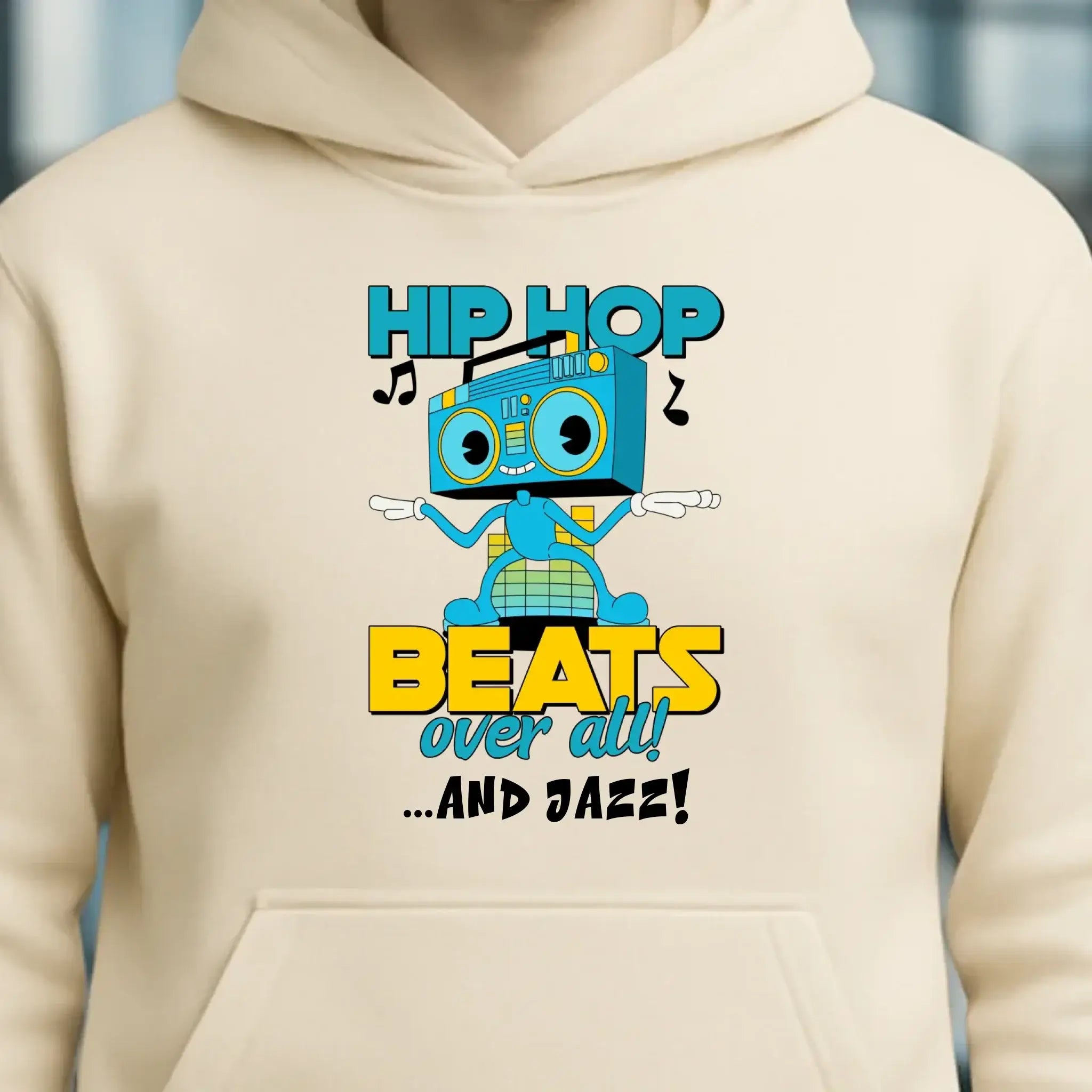 Hip Hop Beats over all • Unisex Premium Hoodie XS-5XL aus Bio-Baumwolle für Damen & Herren • Exklusivdesign • personalisiert