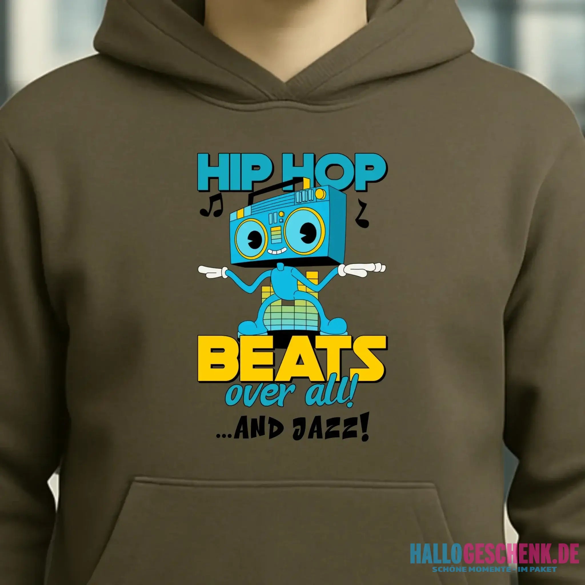 Hip Hop Beats over all • Unisex Premium Hoodie XS-5XL aus Bio-Baumwolle für Damen & Herren • Exklusivdesign • personalisiert