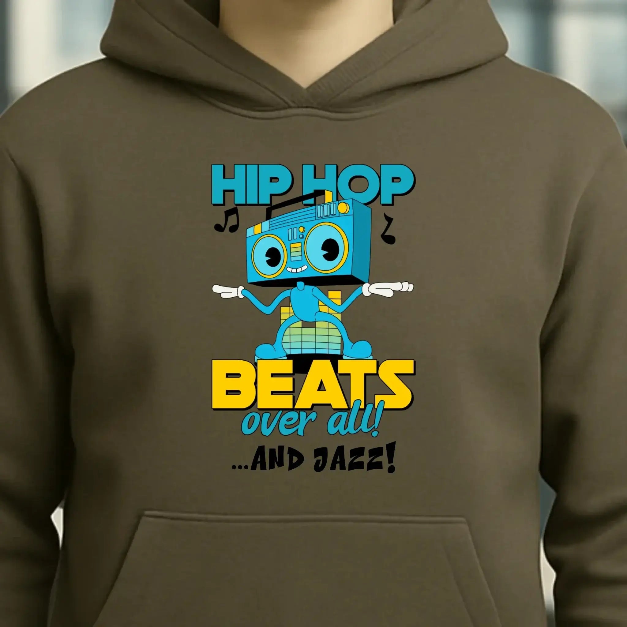 Hip Hop Beats over all • Unisex Premium Hoodie XS-5XL aus Bio-Baumwolle für Damen & Herren • Exklusivdesign • personalisiert
