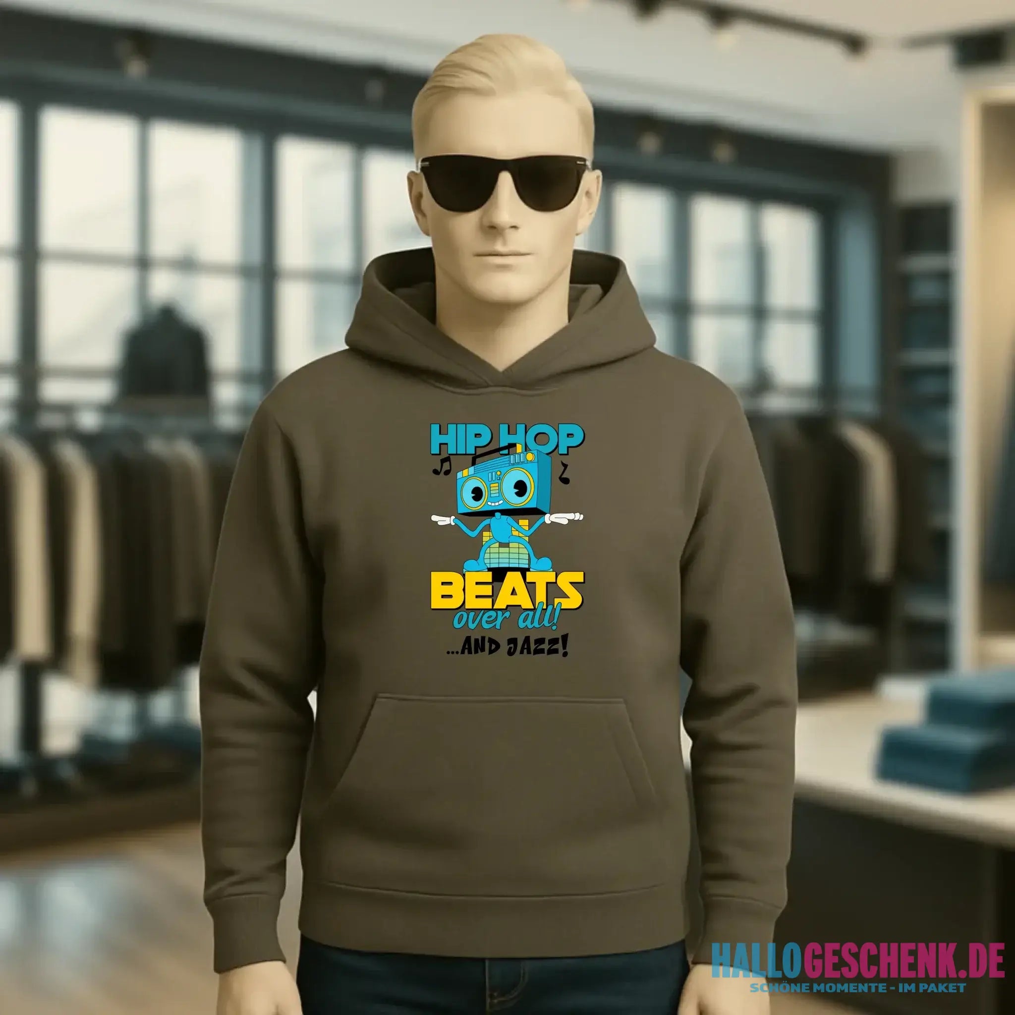 Hip Hop Beats over all • Unisex Premium Hoodie XS-5XL aus Bio-Baumwolle für Damen & Herren • Exklusivdesign • personalisiert