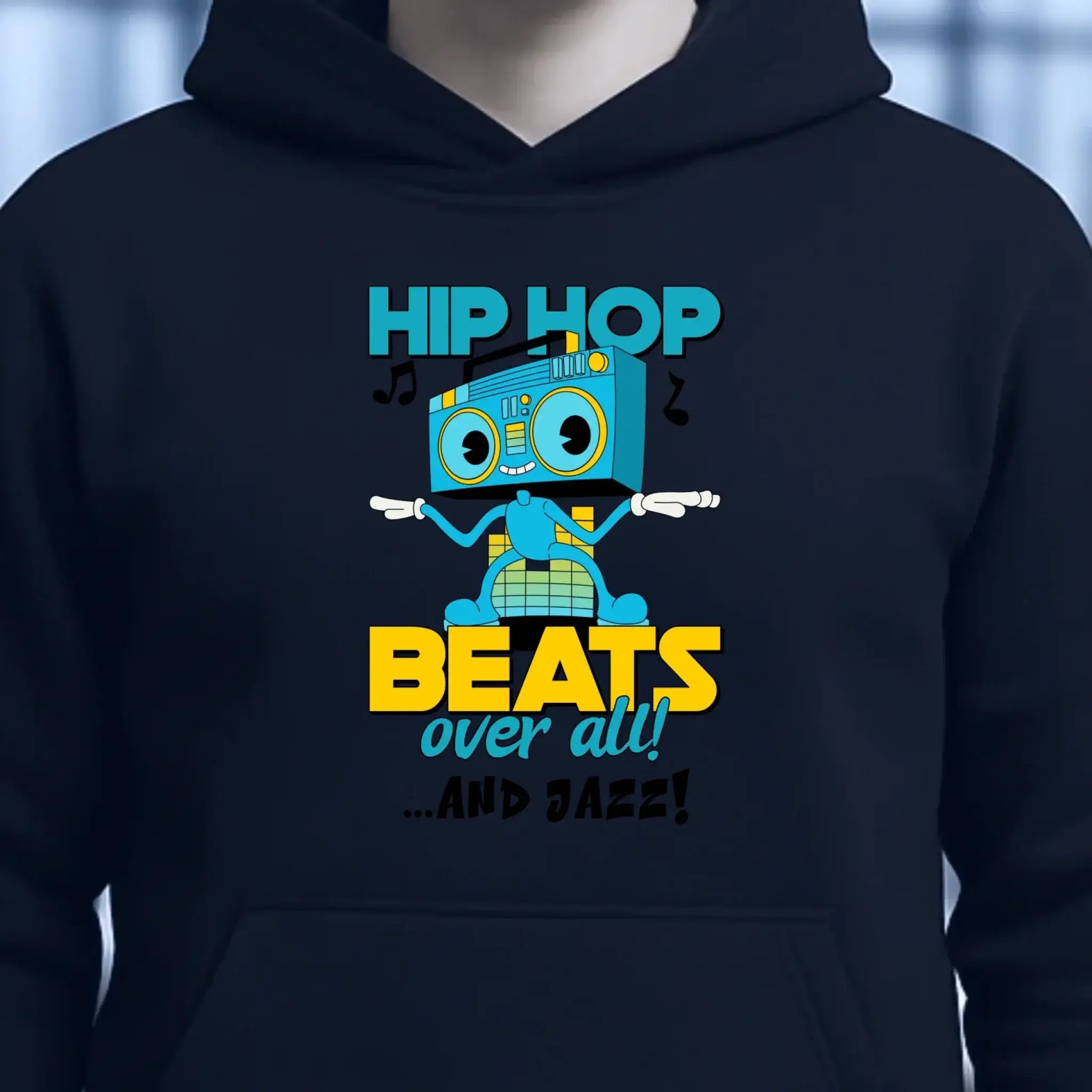 Hip Hop Beats over all • Unisex Premium Hoodie XS-5XL aus Bio-Baumwolle für Damen & Herren • Exklusivdesign • personalisiert