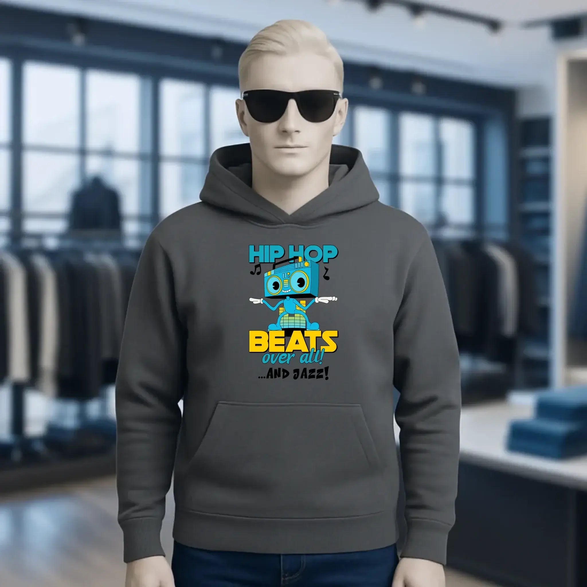 Hip Hop Beats over all • Unisex Premium Hoodie XS-5XL aus Bio-Baumwolle für Damen & Herren • Exklusivdesign • personalisiert