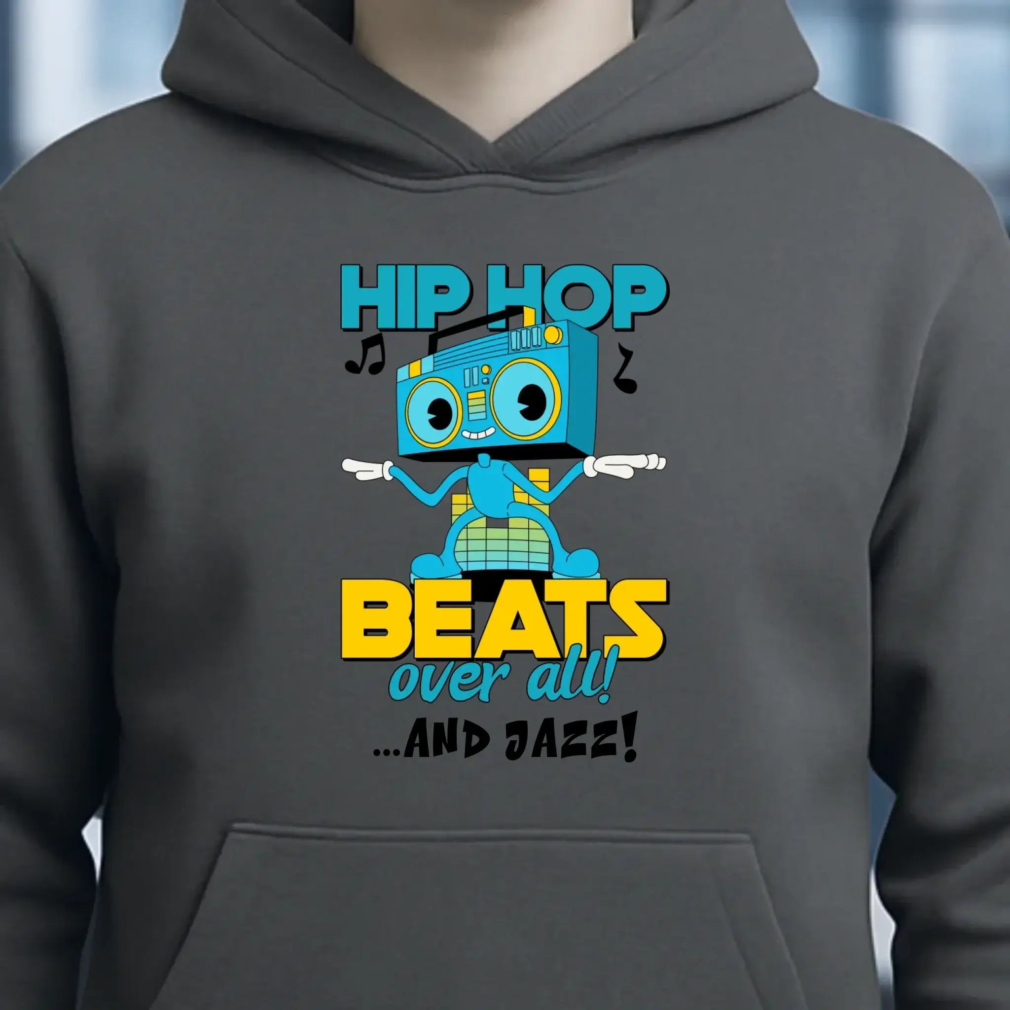 Hip Hop Beats over all • Unisex Premium Hoodie XS-5XL aus Bio-Baumwolle für Damen & Herren • Exklusivdesign • personalisiert