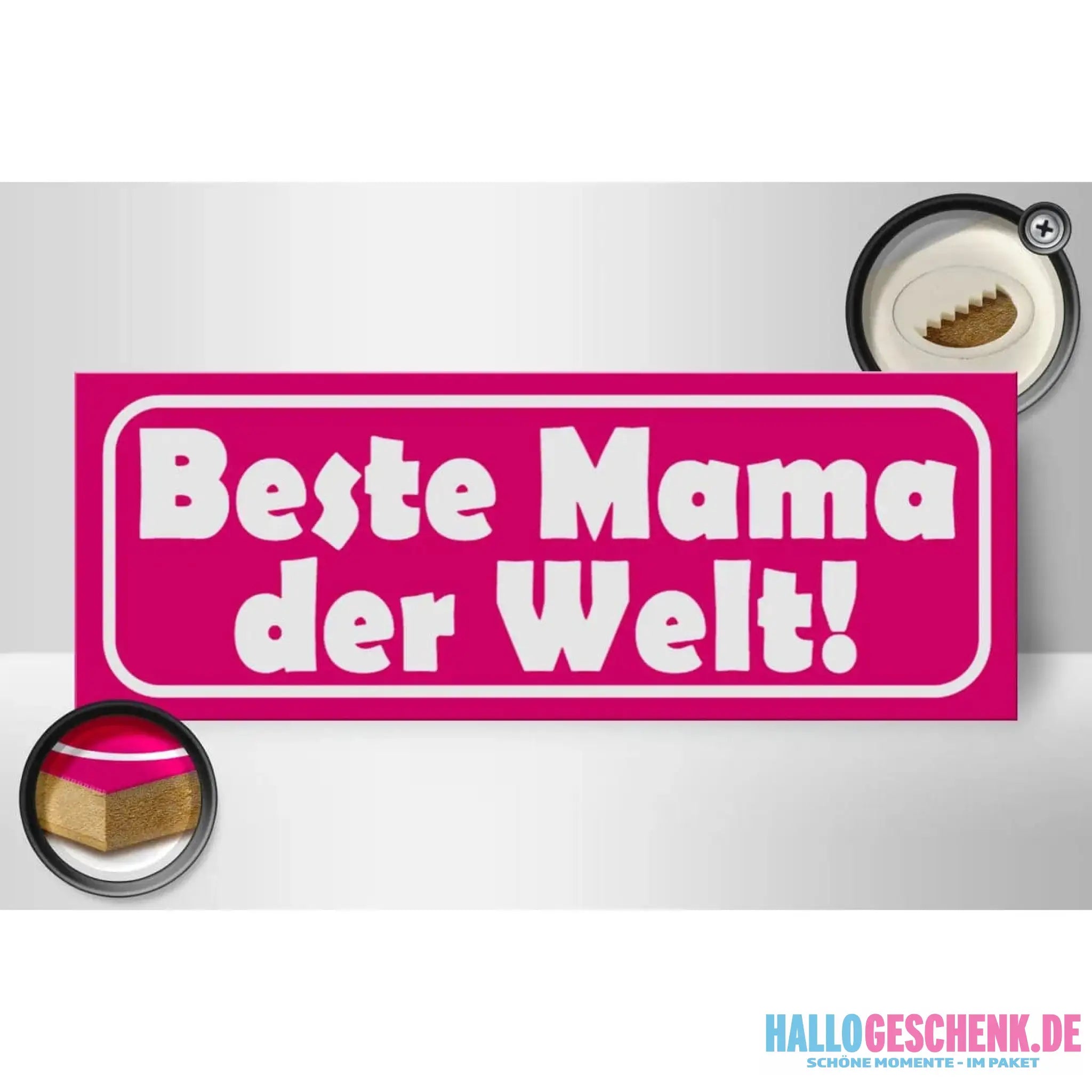 Holzschild Spruch 27x10cm Beste Mama der Welt Deko