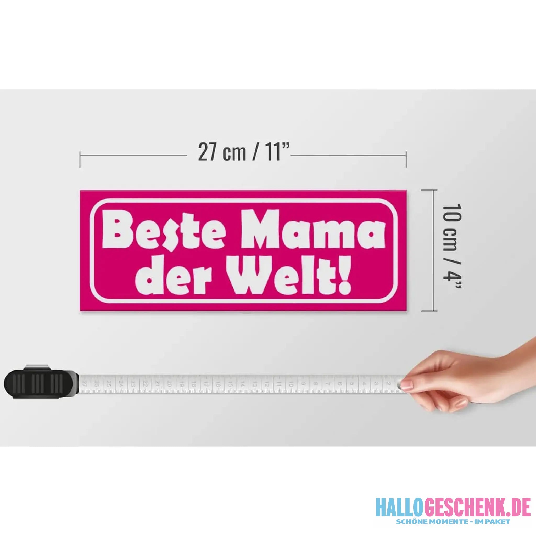 Holzschild Spruch 27x10cm Beste Mama der Welt Deko