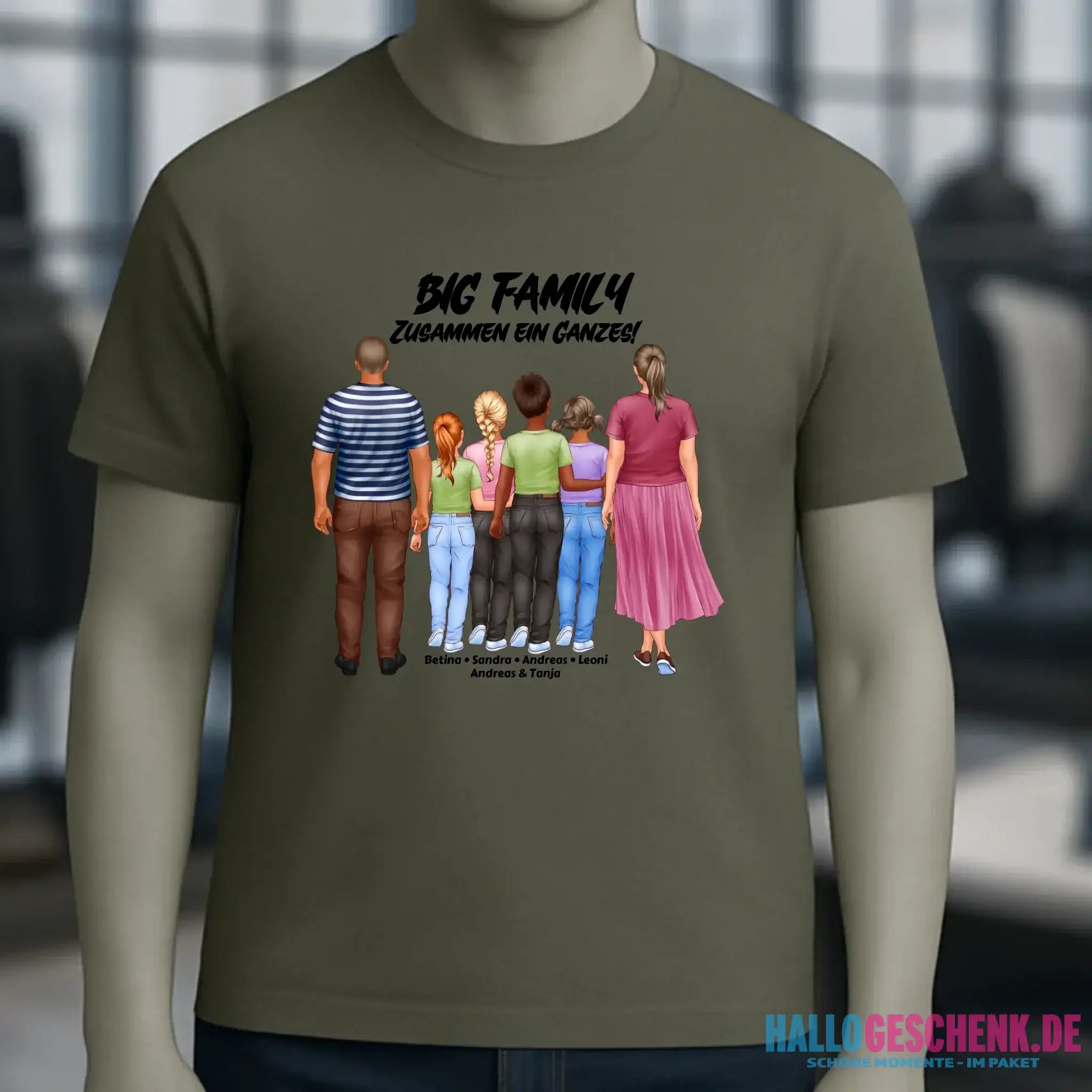 Huge Familien-Designer mit 0-4 Kindern • Unisex Premium T-Shirt XS-5XL aus Bio-Baumwolle für Damen & Herren