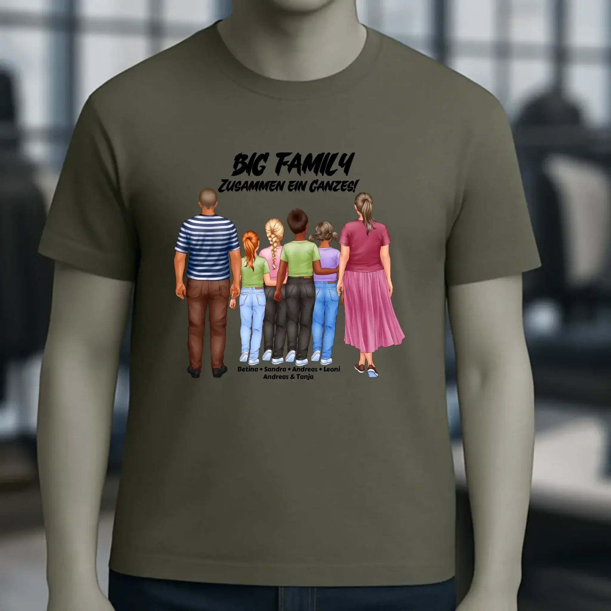 Huge Familien-Designer mit 0-4 Kindern • Unisex Premium T-Shirt XS-5XL aus Bio-Baumwolle für Damen & Herren