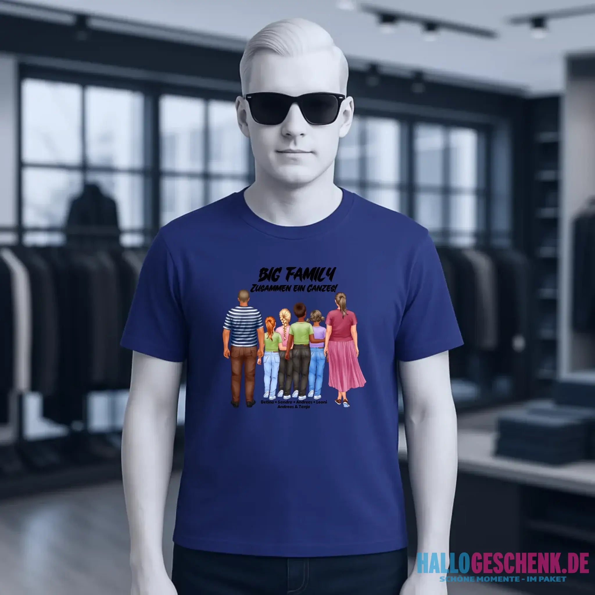 Huge Familien-Designer mit 0-4 Kindern • Unisex Premium T-Shirt XS-5XL aus Bio-Baumwolle für Damen & Herren