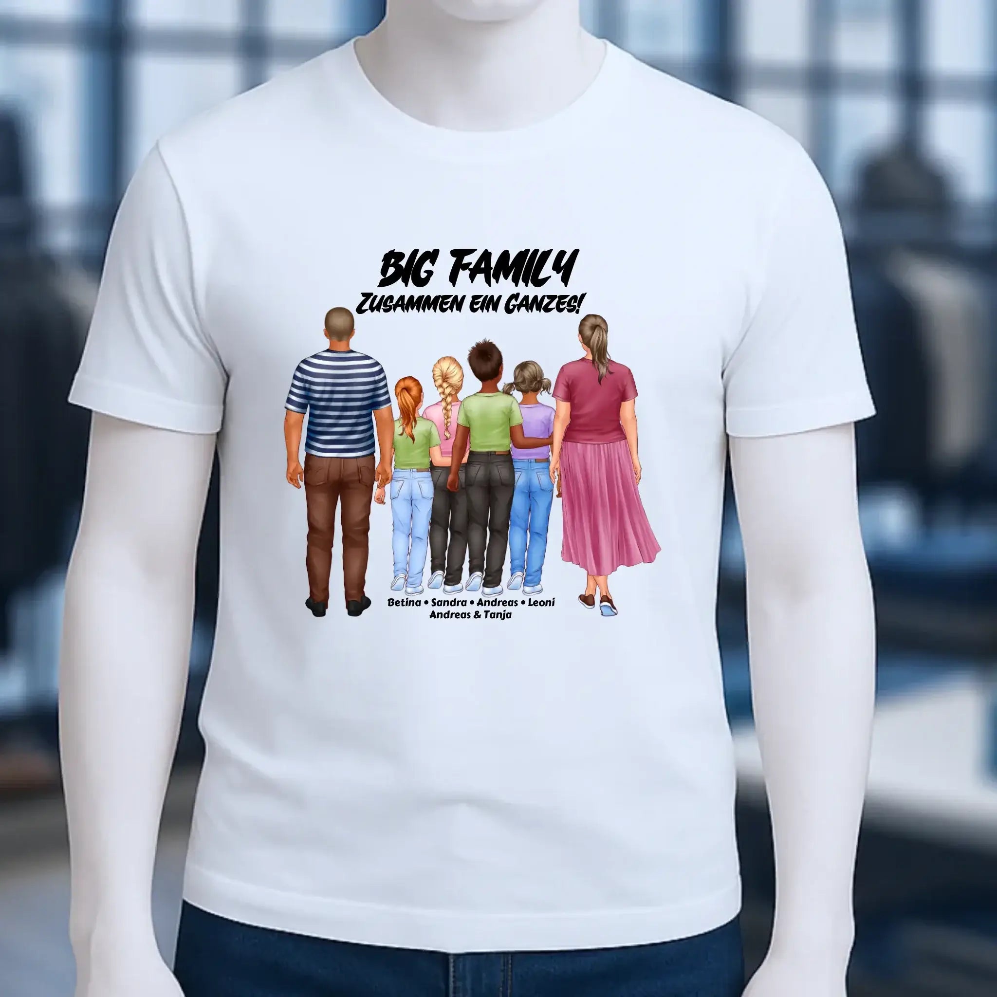 Huge Familien-Designer mit 0-4 Kindern • Unisex Premium T-Shirt XS-5XL aus Bio-Baumwolle für Damen & Herren