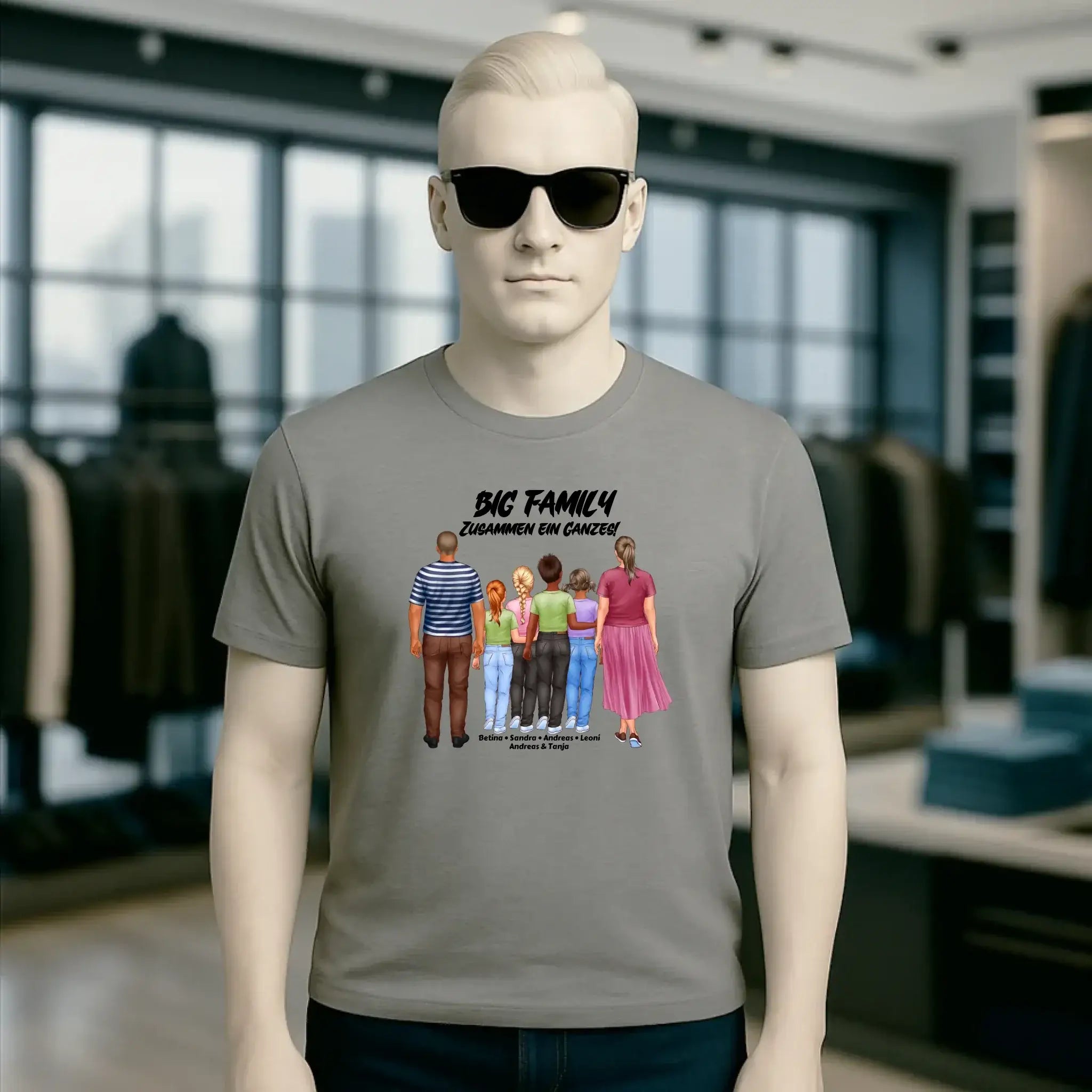 Huge Familien-Designer mit 0-4 Kindern • Unisex Premium T-Shirt XS-5XL aus Bio-Baumwolle für Damen & Herren