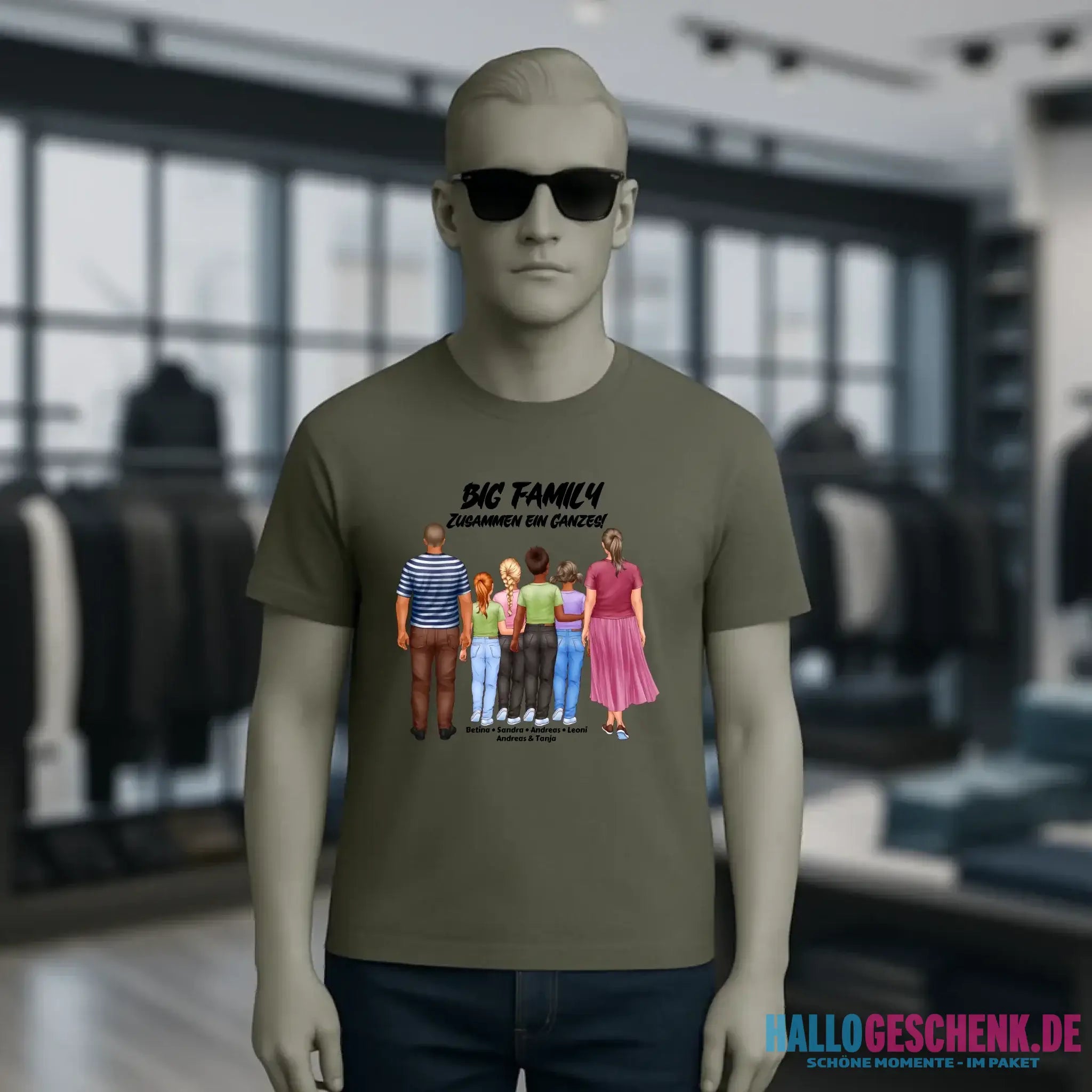 Huge Familien-Designer mit 0-4 Kindern • Unisex Premium T-Shirt XS-5XL aus Bio-Baumwolle für Damen & Herren