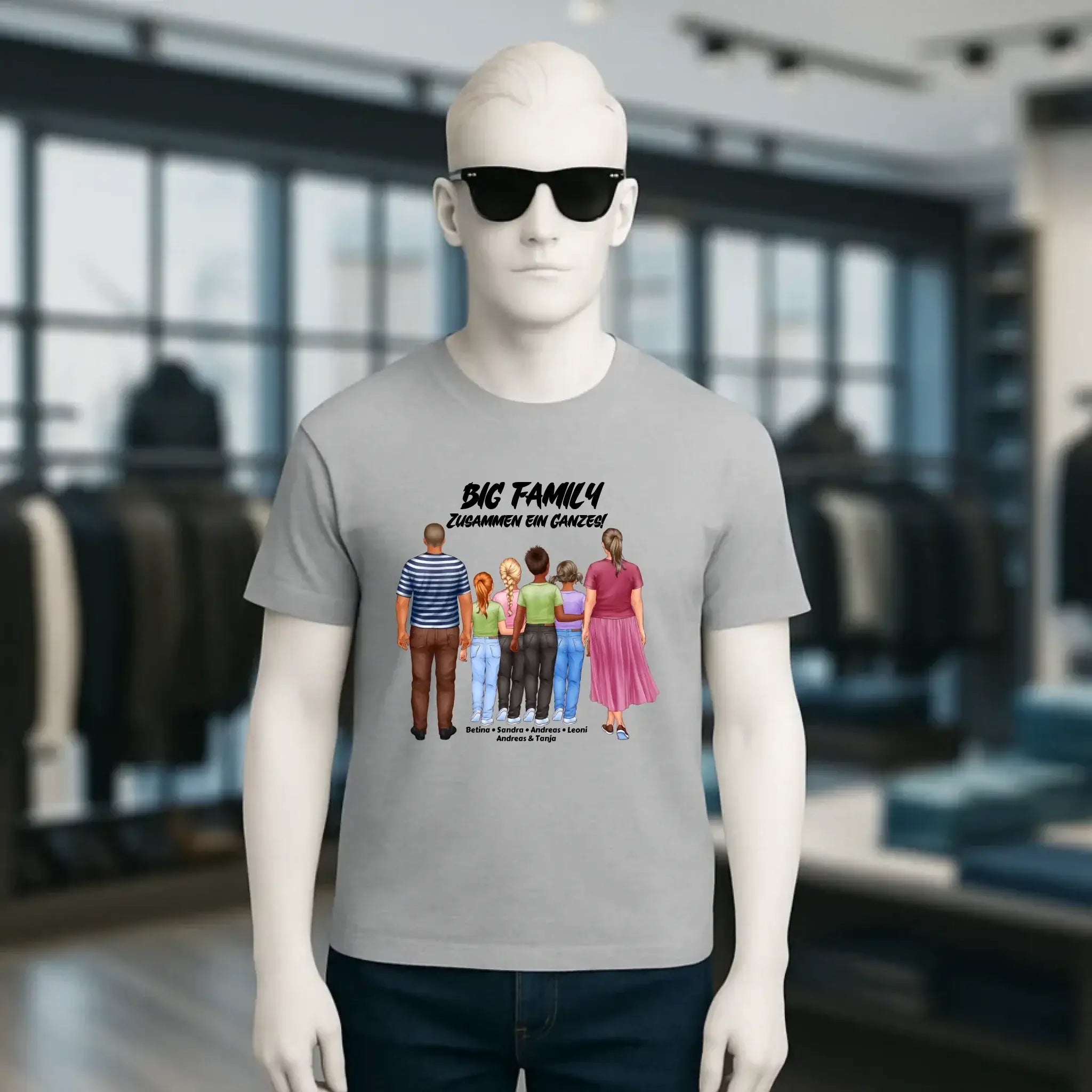 Huge Familien-Designer mit 0-4 Kindern • Unisex Premium T-Shirt XS-5XL aus Bio-Baumwolle für Damen & Herren