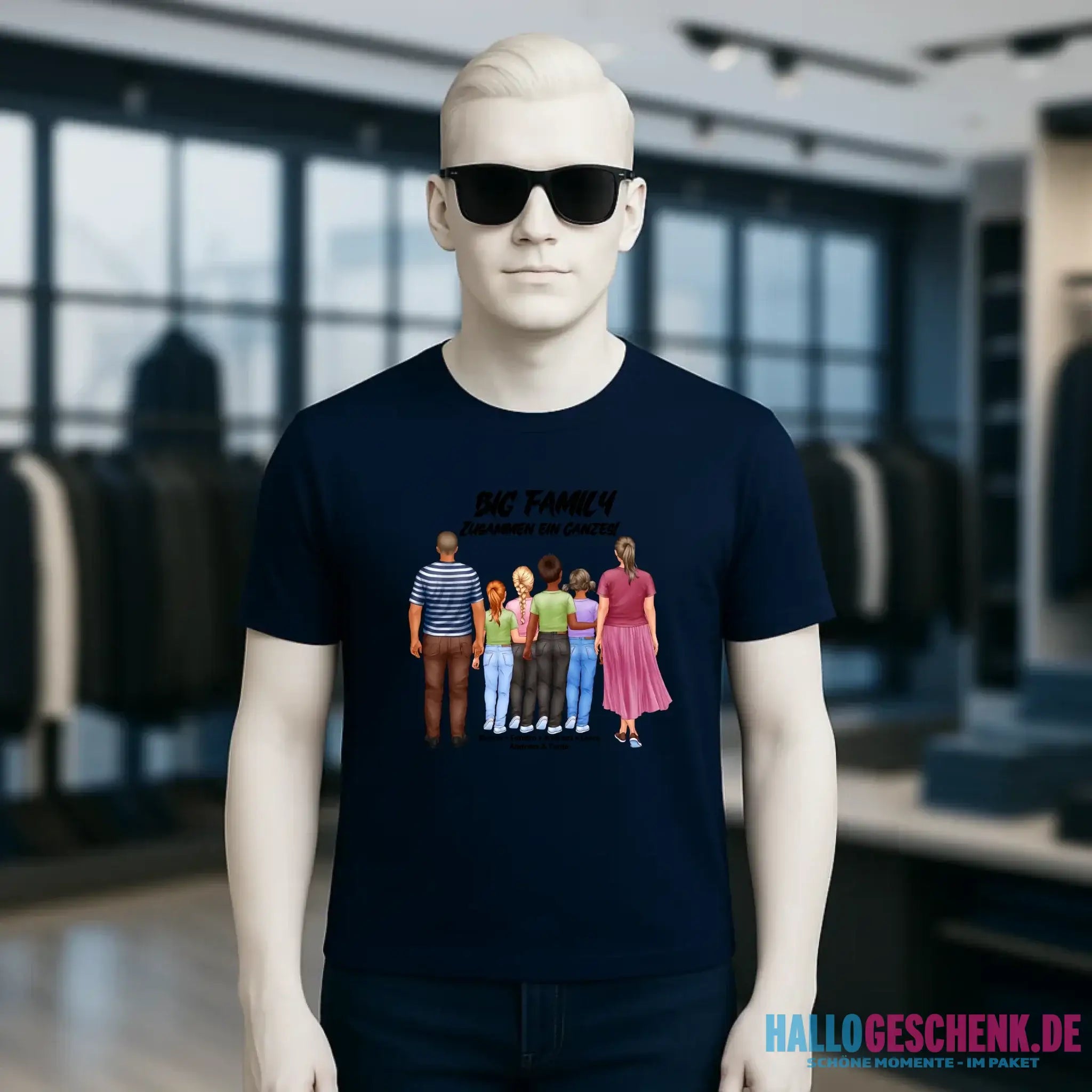 Huge Familien-Designer mit 0-4 Kindern • Unisex Premium T-Shirt XS-5XL aus Bio-Baumwolle für Damen & Herren