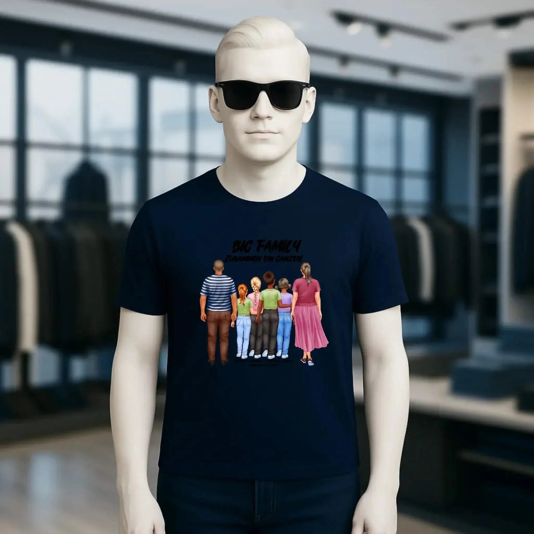 Huge Familien-Designer mit 0-4 Kindern • Unisex Premium T-Shirt XS-5XL aus Bio-Baumwolle für Damen & Herren