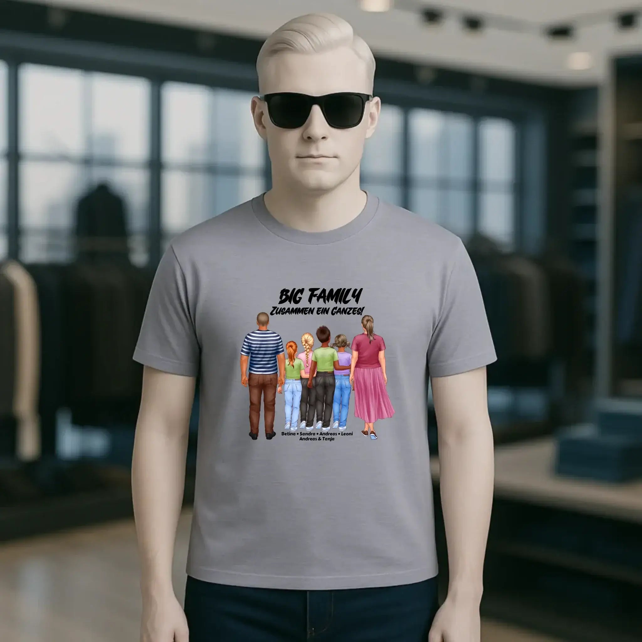 Huge Familien-Designer mit 0-4 Kindern • Unisex Premium T-Shirt XS-5XL aus Bio-Baumwolle für Damen & Herren