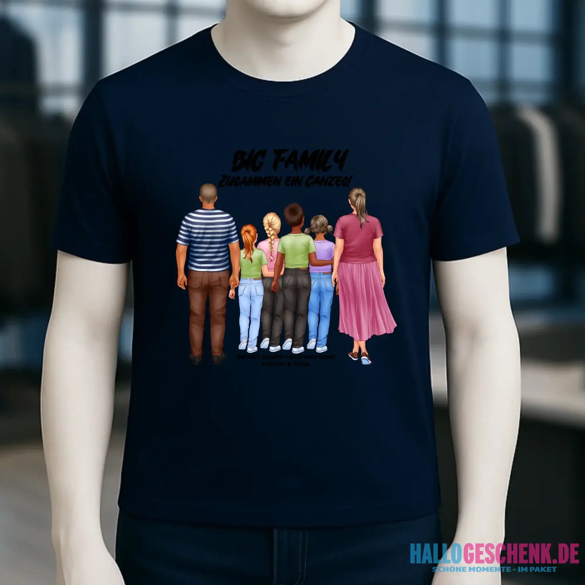 Huge Familien-Designer mit 0-4 Kindern • Unisex Premium T-Shirt XS-5XL aus Bio-Baumwolle für Damen & Herren