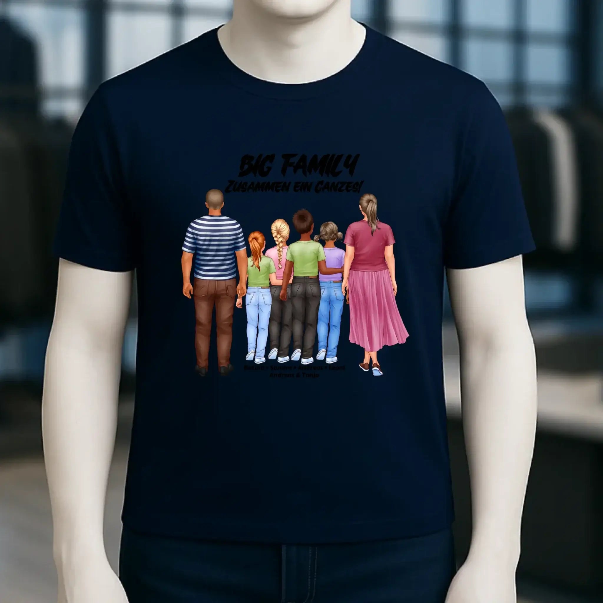 Huge Familien-Designer mit 0-4 Kindern • Unisex Premium T-Shirt XS-5XL aus Bio-Baumwolle für Damen & Herren
