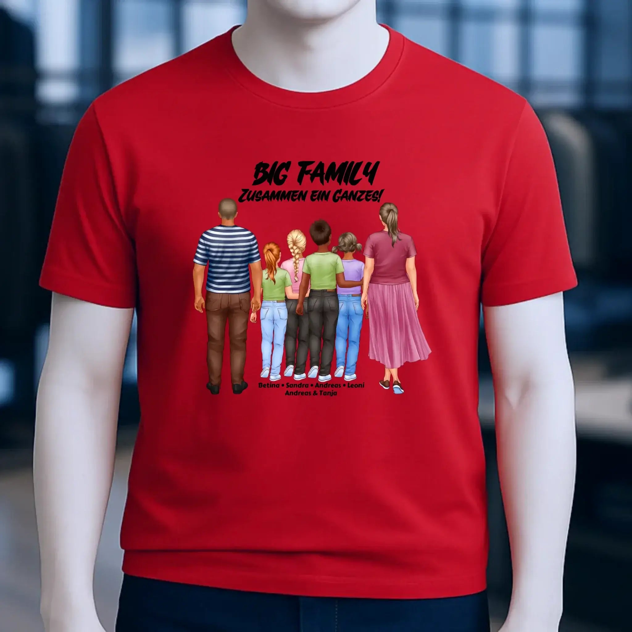 Huge Familien-Designer mit 0-4 Kindern • Unisex Premium T-Shirt XS-5XL aus Bio-Baumwolle für Damen & Herren