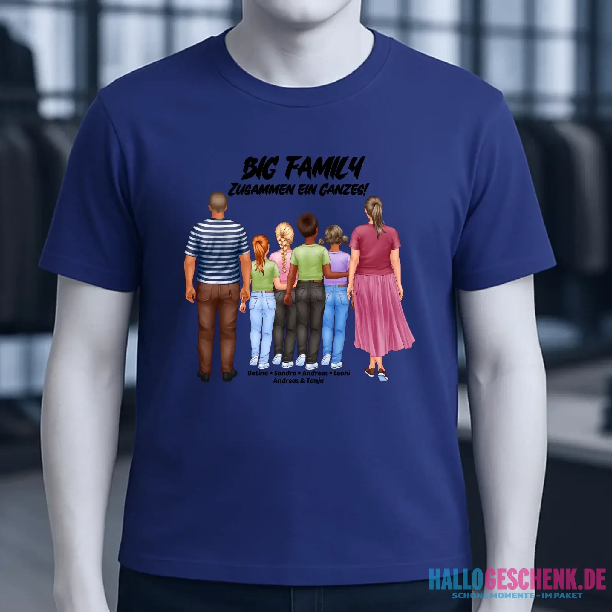 Huge Familien-Designer mit 0-4 Kindern • Unisex Premium T-Shirt XS-5XL aus Bio-Baumwolle für Damen & Herren