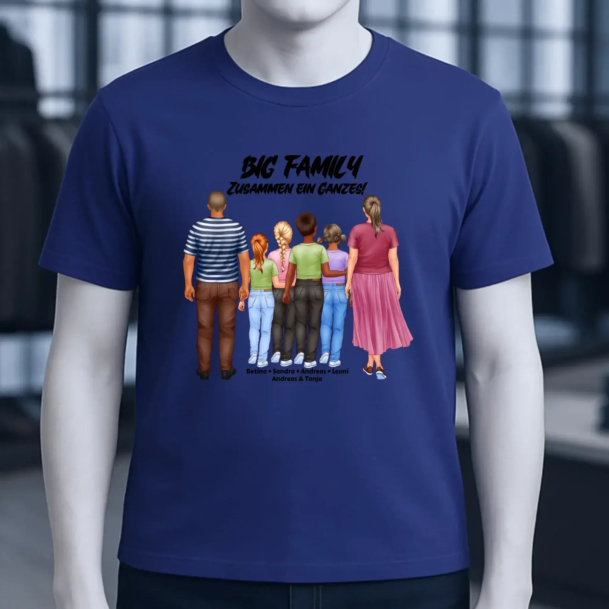 Huge Familien-Designer mit 0-4 Kindern • Unisex Premium T-Shirt XS-5XL aus Bio-Baumwolle für Damen & Herren