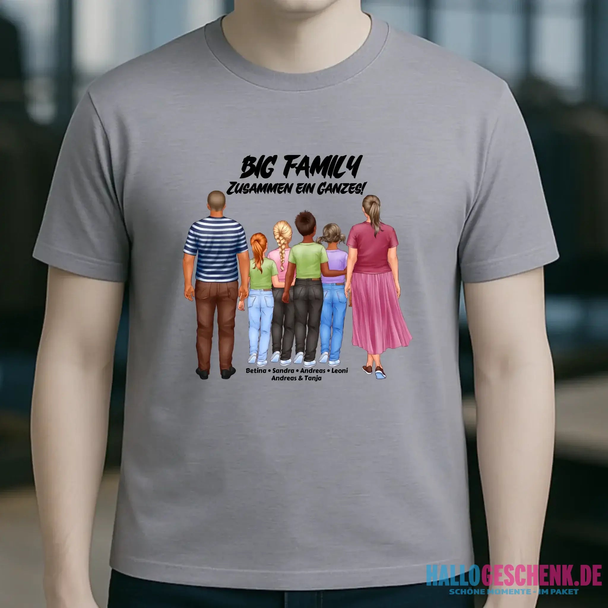 Huge Familien-Designer mit 0-4 Kindern • Unisex Premium T-Shirt XS-5XL aus Bio-Baumwolle für Damen & Herren