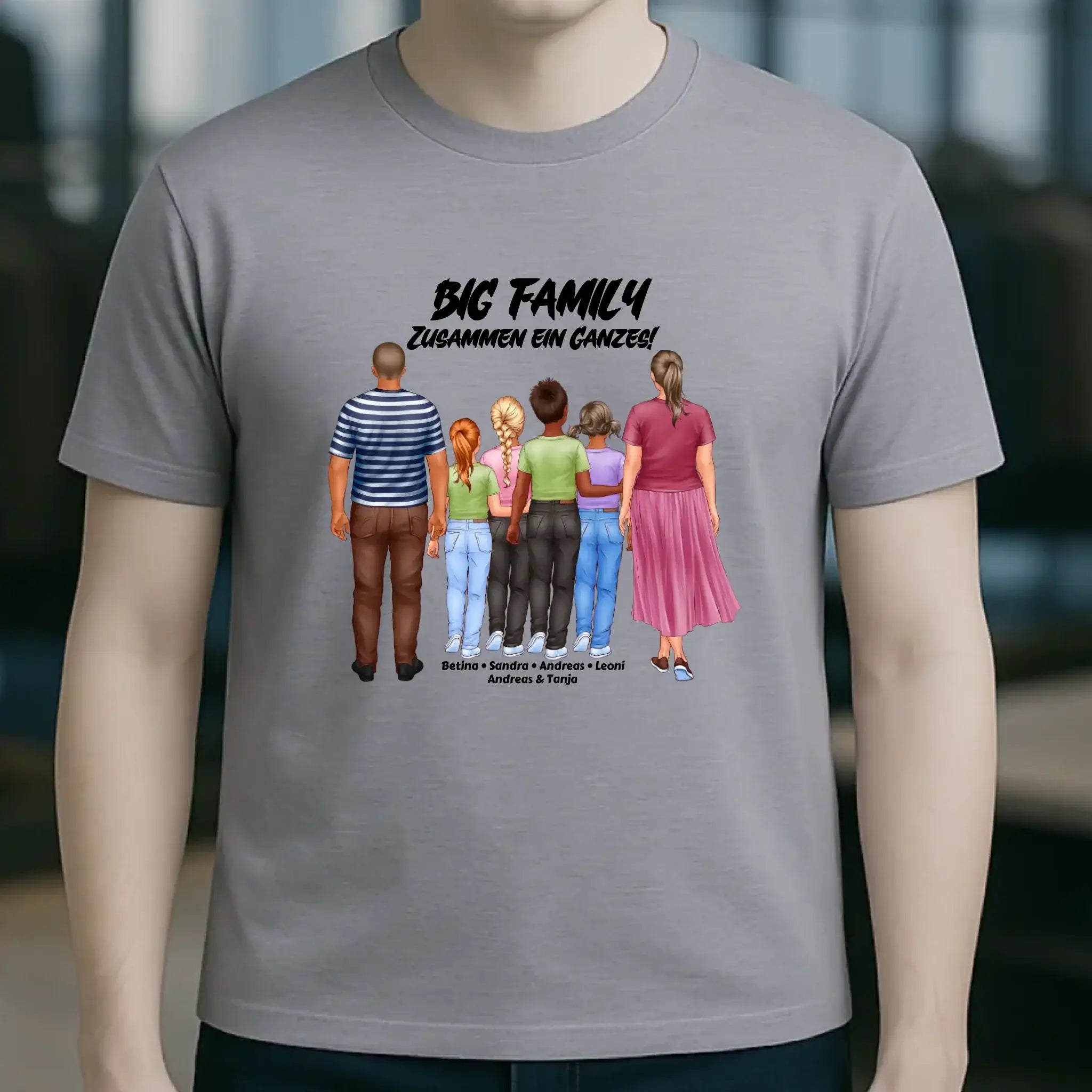 Huge Familien-Designer mit 0-4 Kindern • Unisex Premium T-Shirt XS-5XL aus Bio-Baumwolle für Damen & Herren