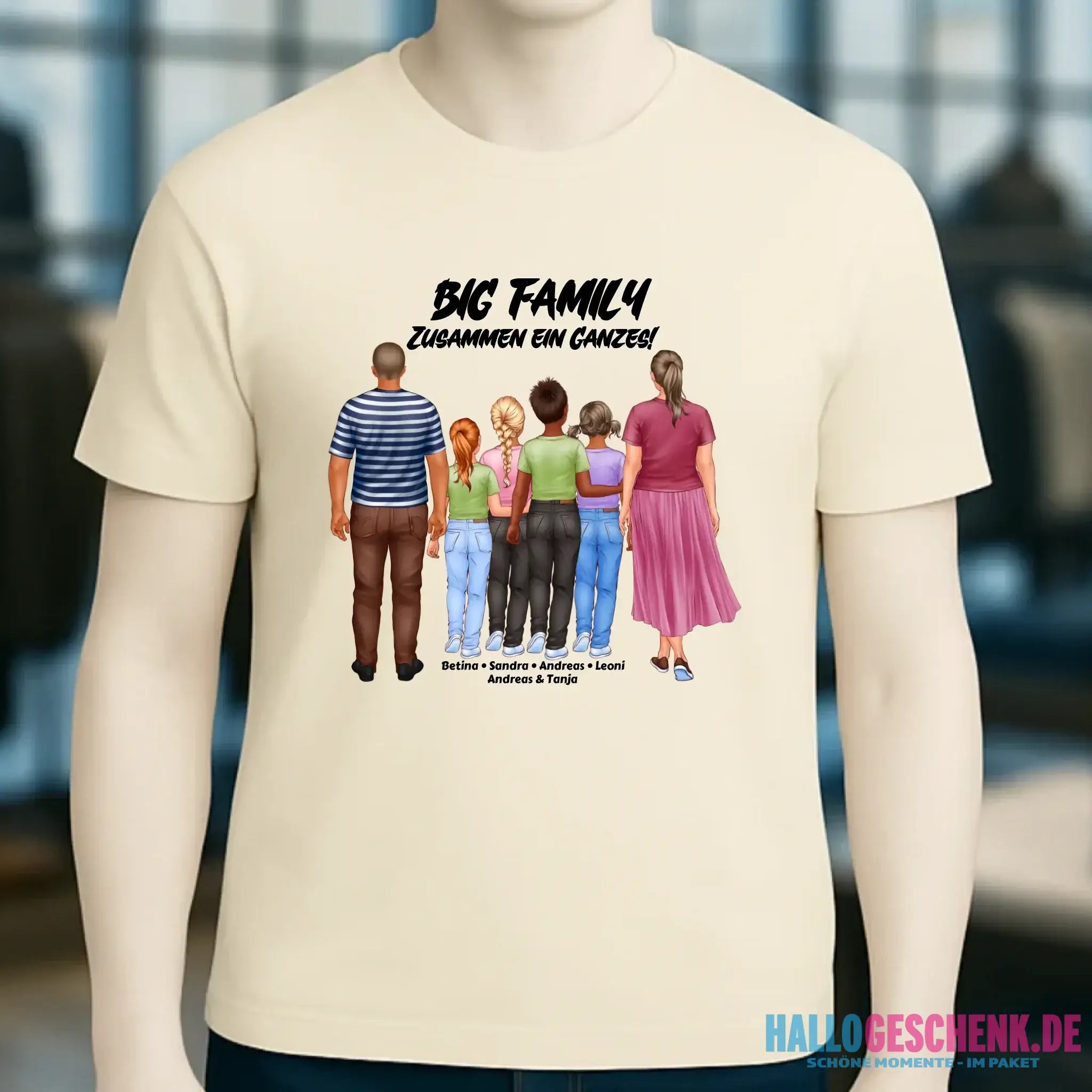 Huge Familien-Designer mit 0-4 Kindern • Unisex Premium T-Shirt XS-5XL aus Bio-Baumwolle für Damen & Herren