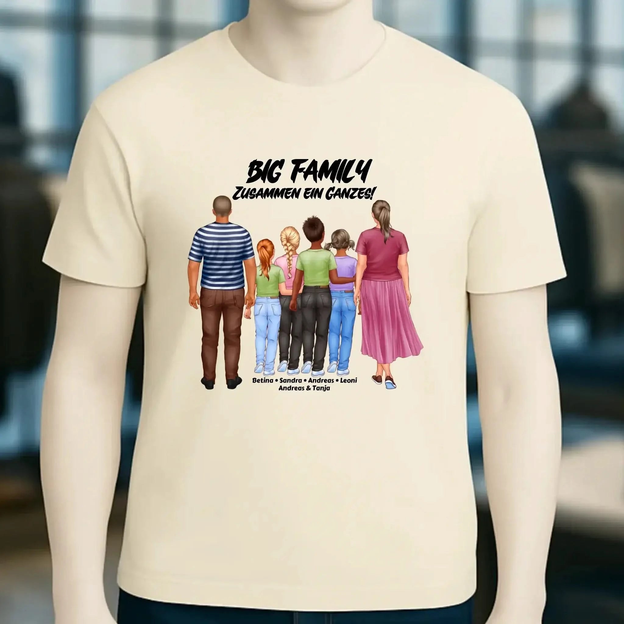 Huge Familien-Designer mit 0-4 Kindern • Unisex Premium T-Shirt XS-5XL aus Bio-Baumwolle für Damen & Herren